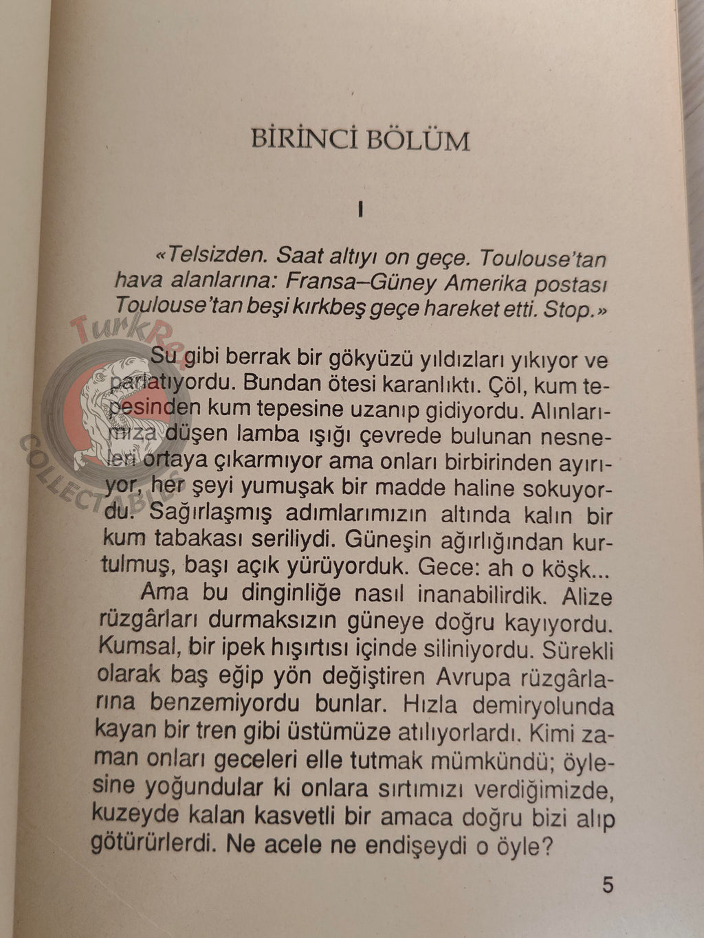 Antoine de Saint-Exupéry – Southern Mail 1994 Turkish Book Turkey