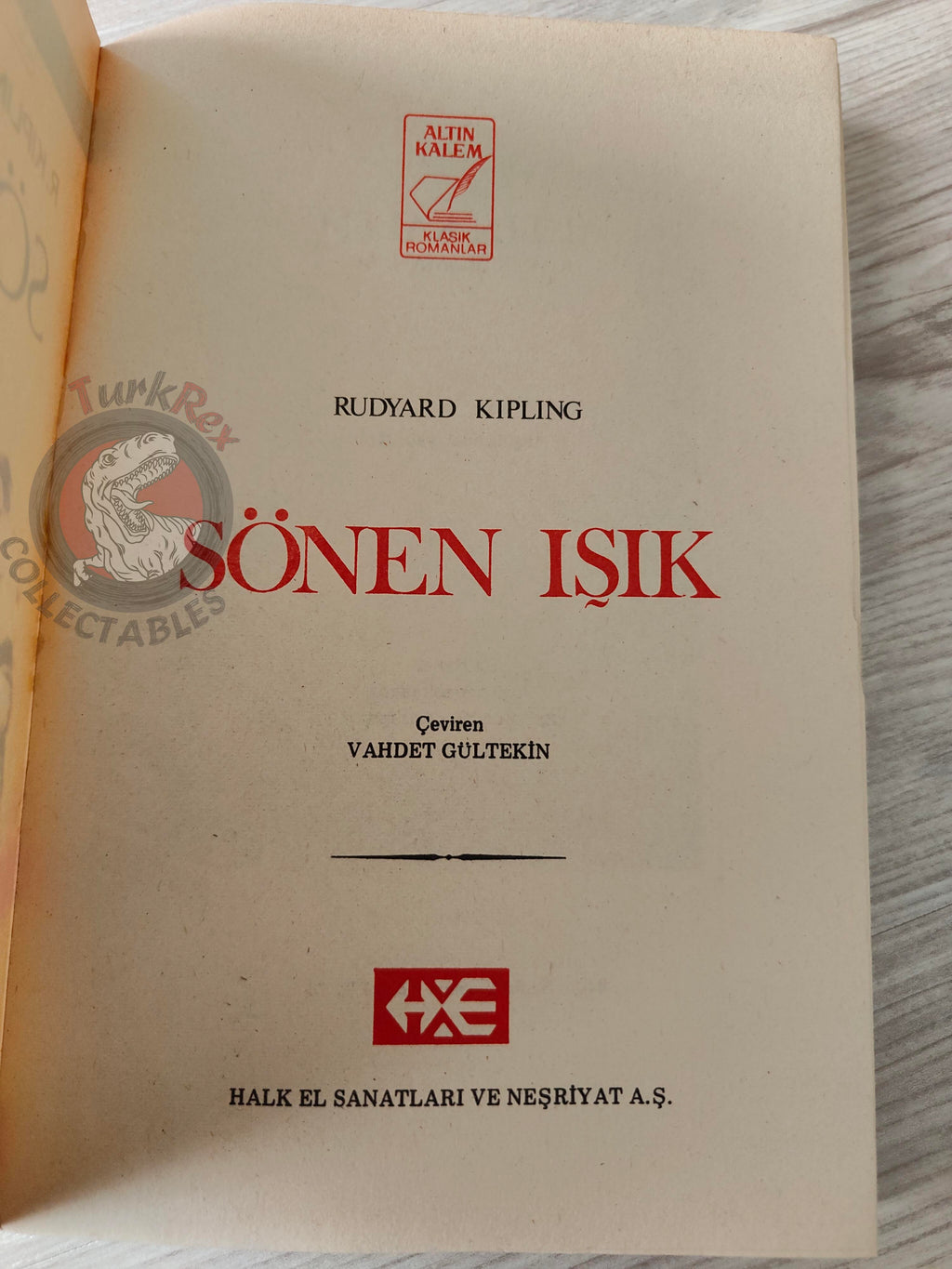Rudyard Kipling – The Light That Failed 1981 Turkish Book Turkey