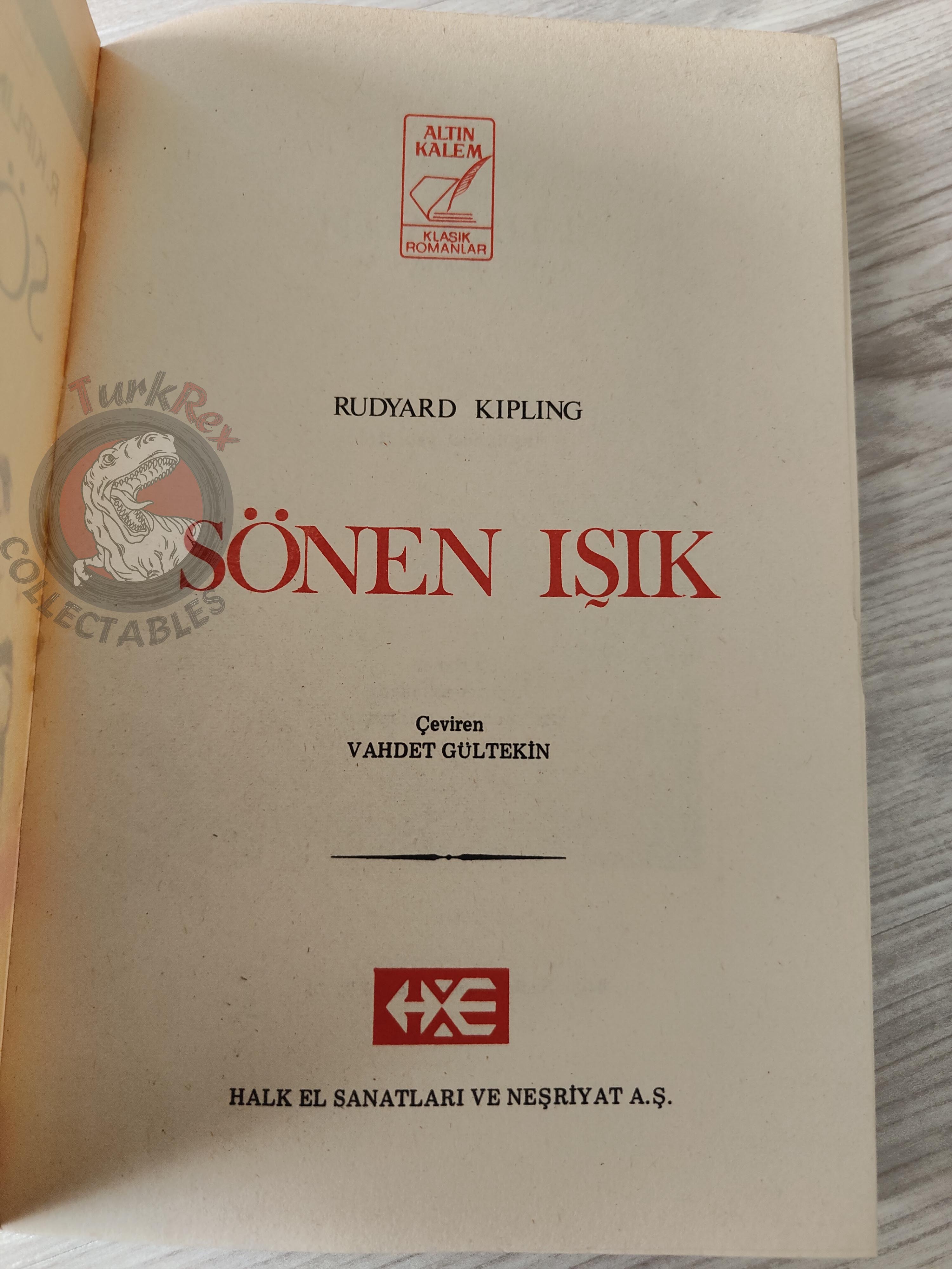 Rudyard Kipling – The Light That Failed 1981 Turkish Book Turkey