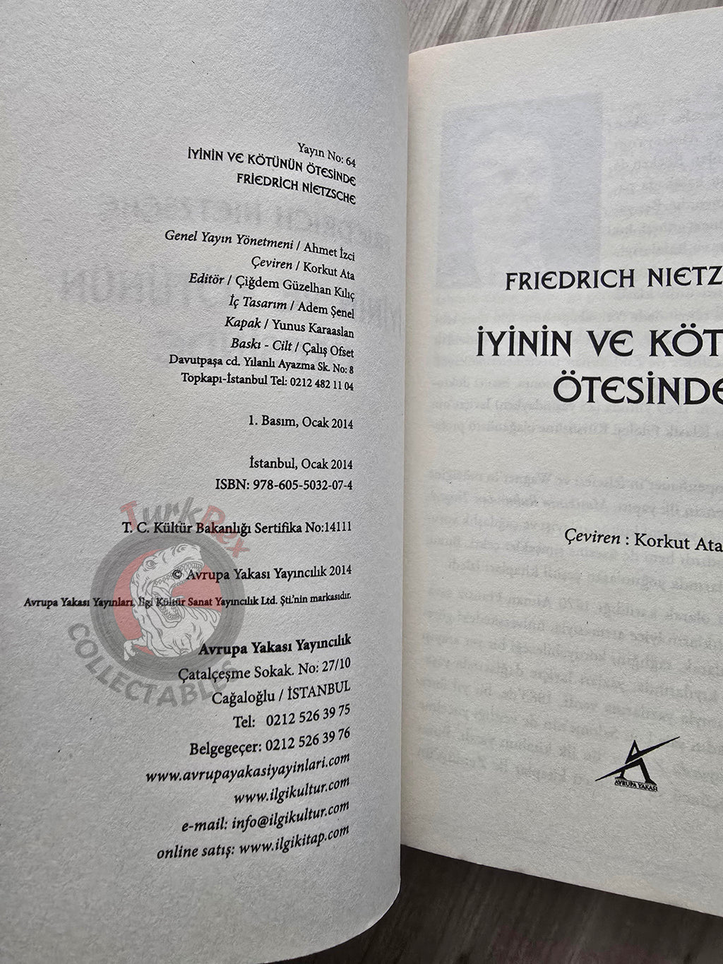 Friedrich Nietzsche – Beyond Good and Evil 2014 Turkish Book Turkey