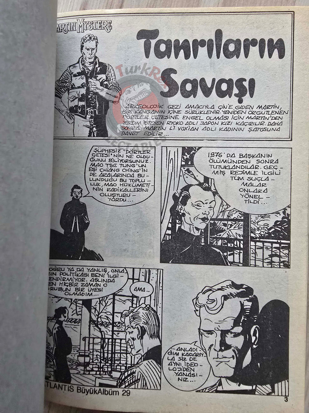 Martin Mystère #29 Operazione Arca 80s Turkish Comic Turkey #3 #73 #79