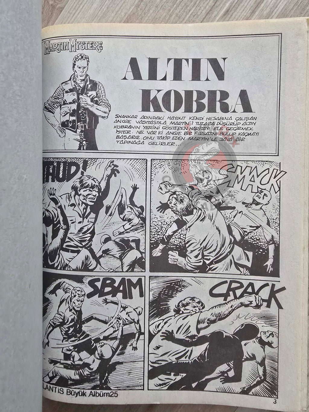Martin Mystère #25 Il Cobra d’Oro 80s Turkish Comic Turkey #1 #66