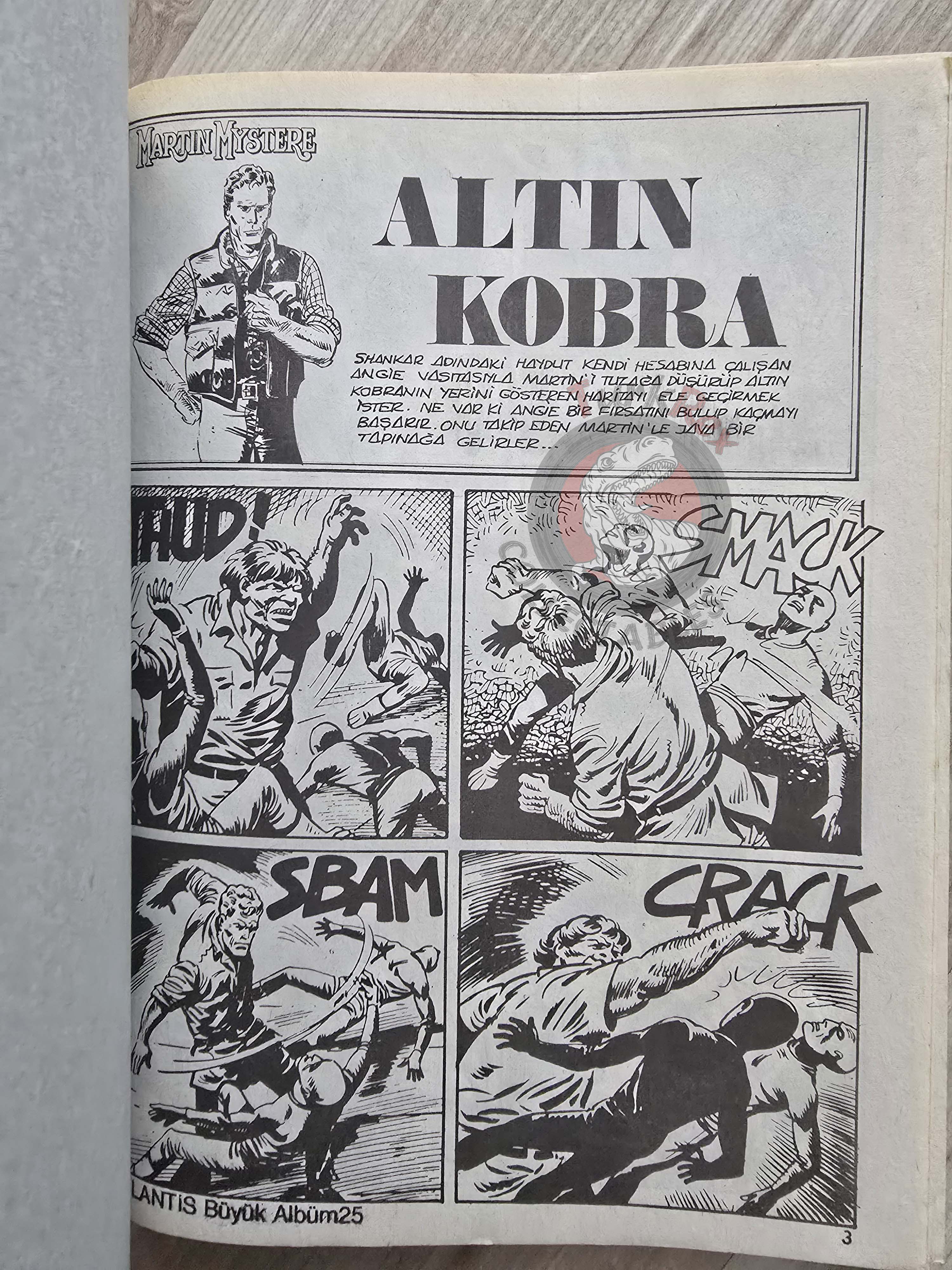 Martin Mystère #25 Il Cobra d’Oro 80s Turkish Comic Turkey #1 #66