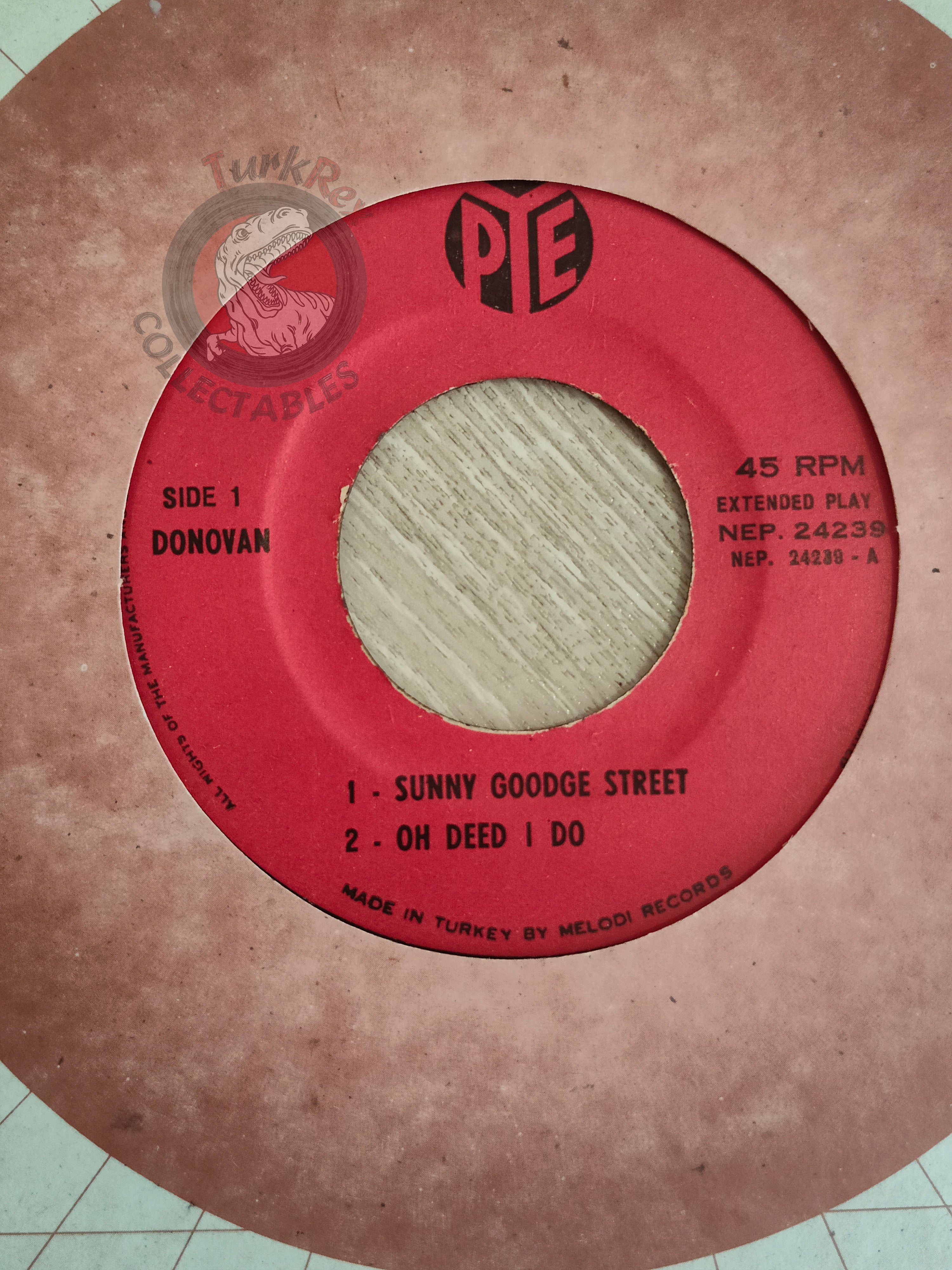 Donovan – Donovan Vol.1 Sunny Goodge Street 7" Turkish Pressing Vinyl Turkey Edition