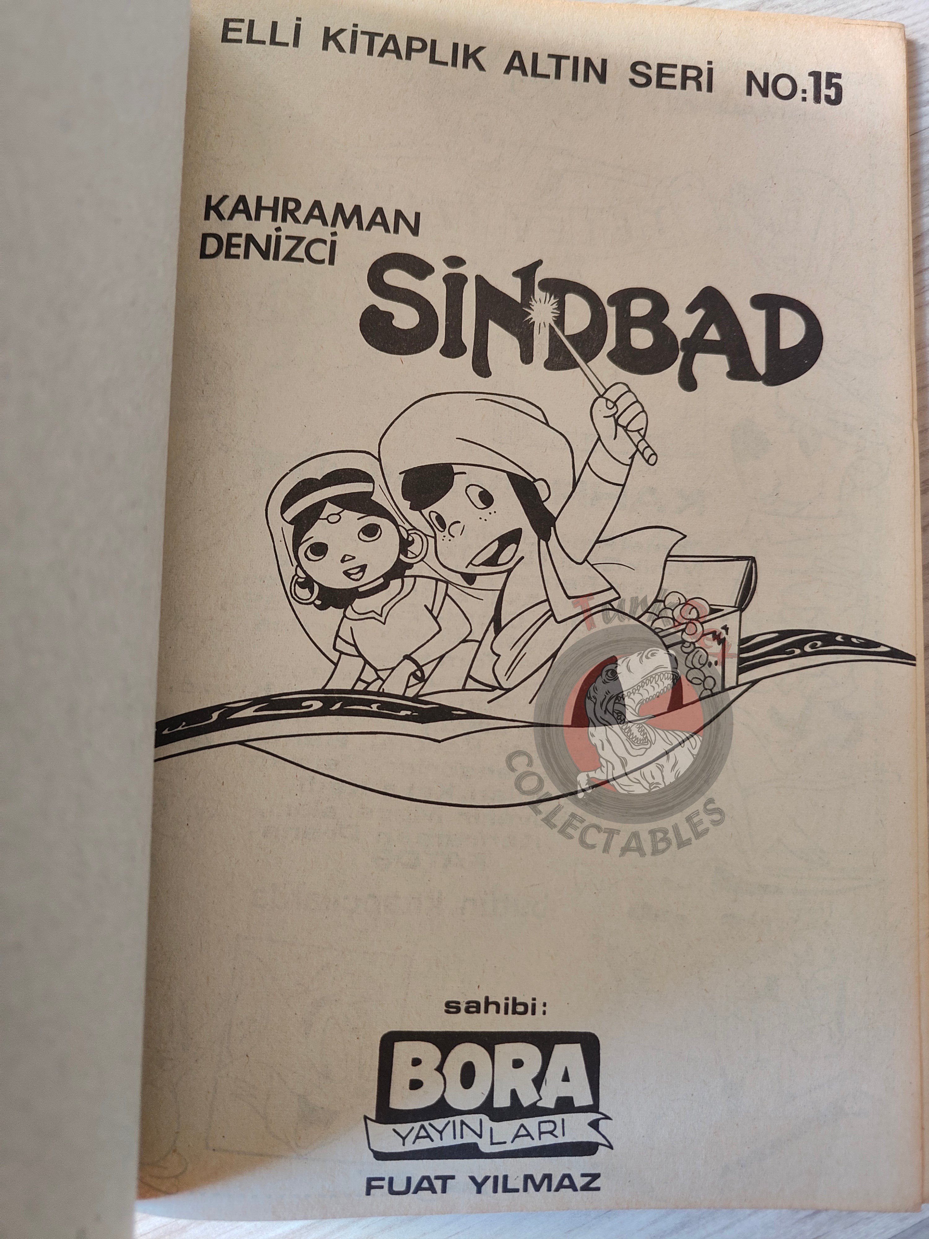 Sinbad the Sailor –  Altın Seri #15 80s Turkish Comic Turkey