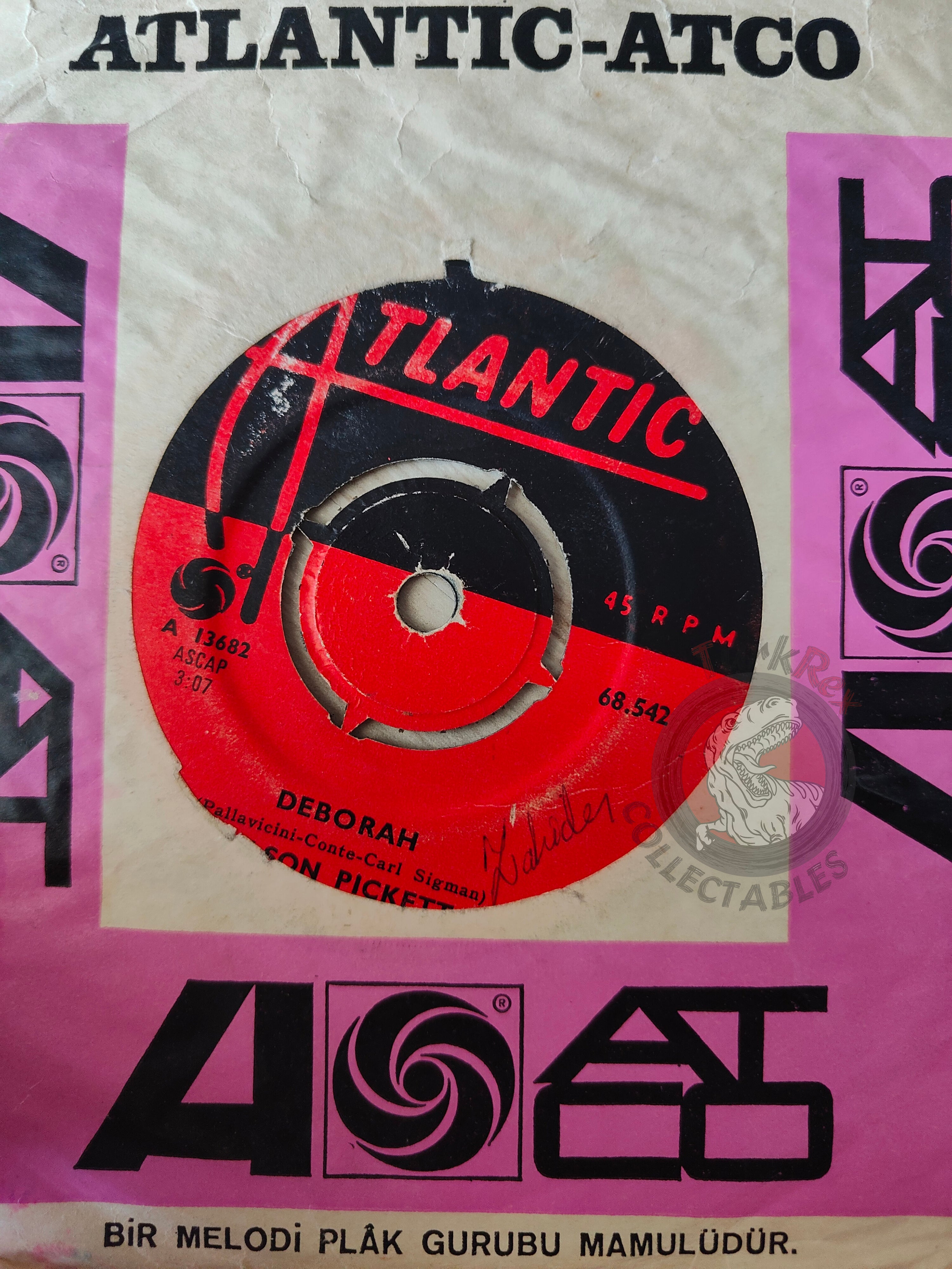Wilson Pickett – I'm A Midnight Mover 7" Turkish Pressing Vinyl Turkey Edition