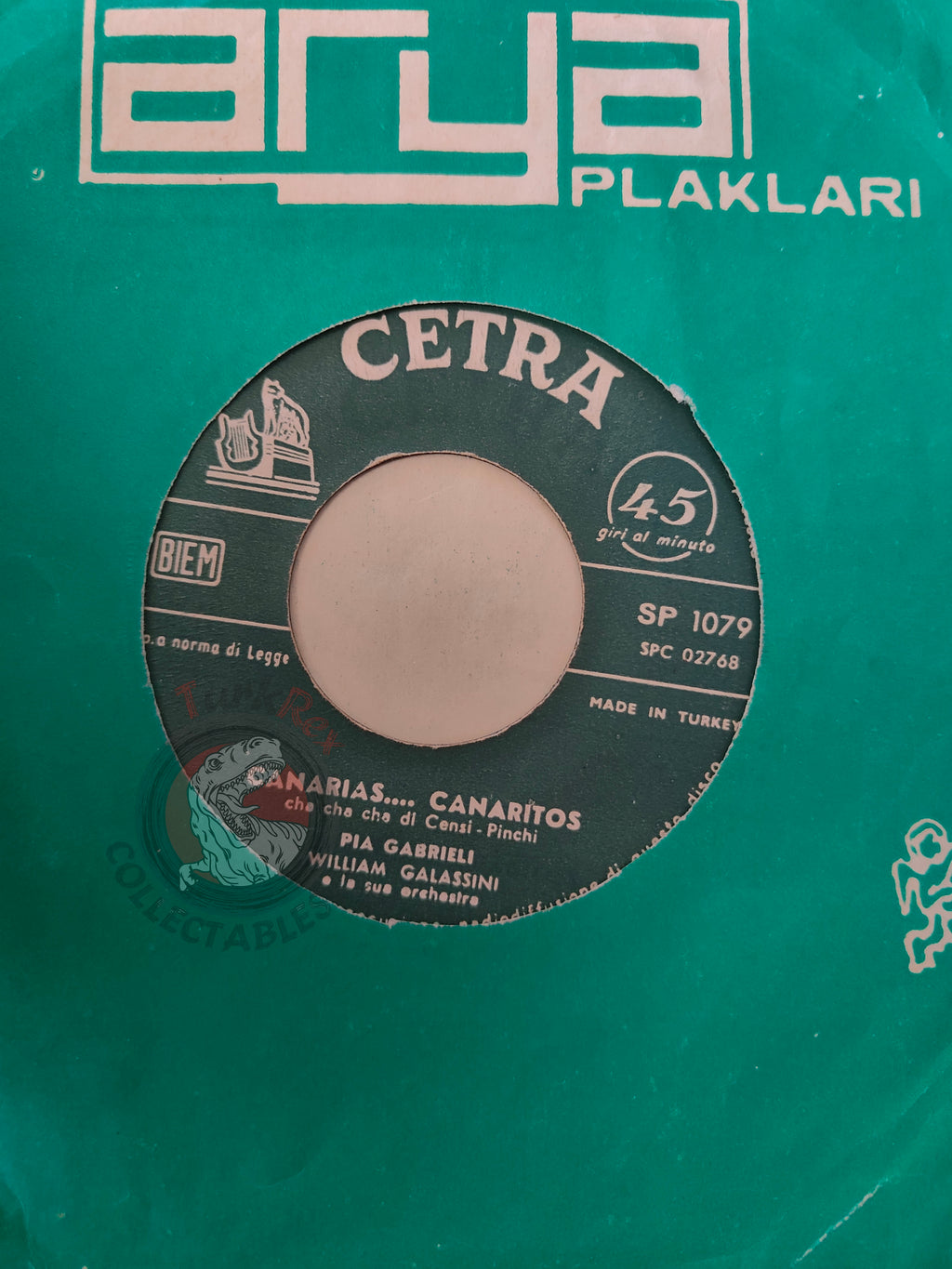 Pia Gabrieli – Canarias... Canarios 7" Turkish Pressing Vinyl Turkey Edition
