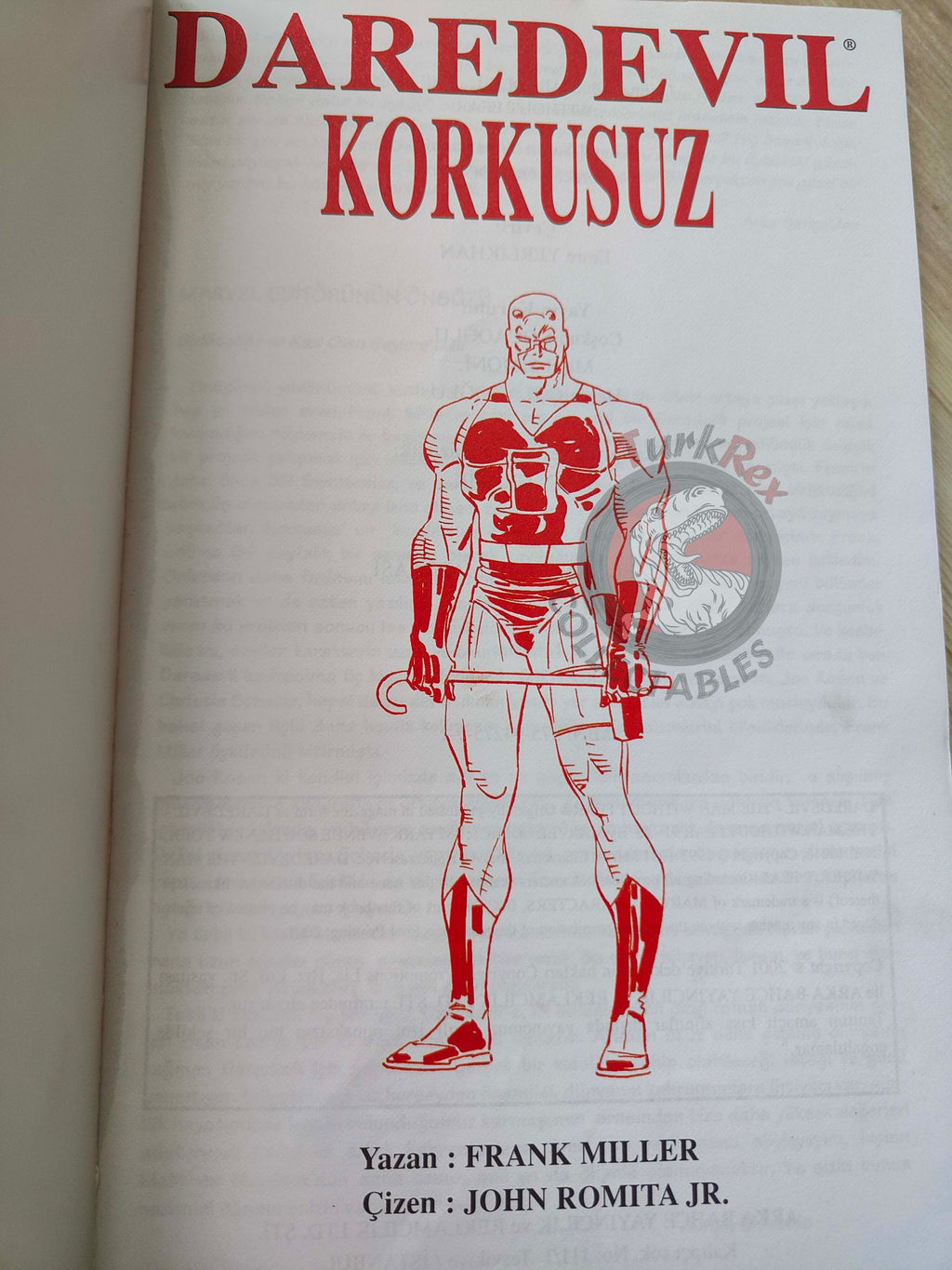 Daredevil: The Man Without Fear #1–5 Turkish Comic Turkey
