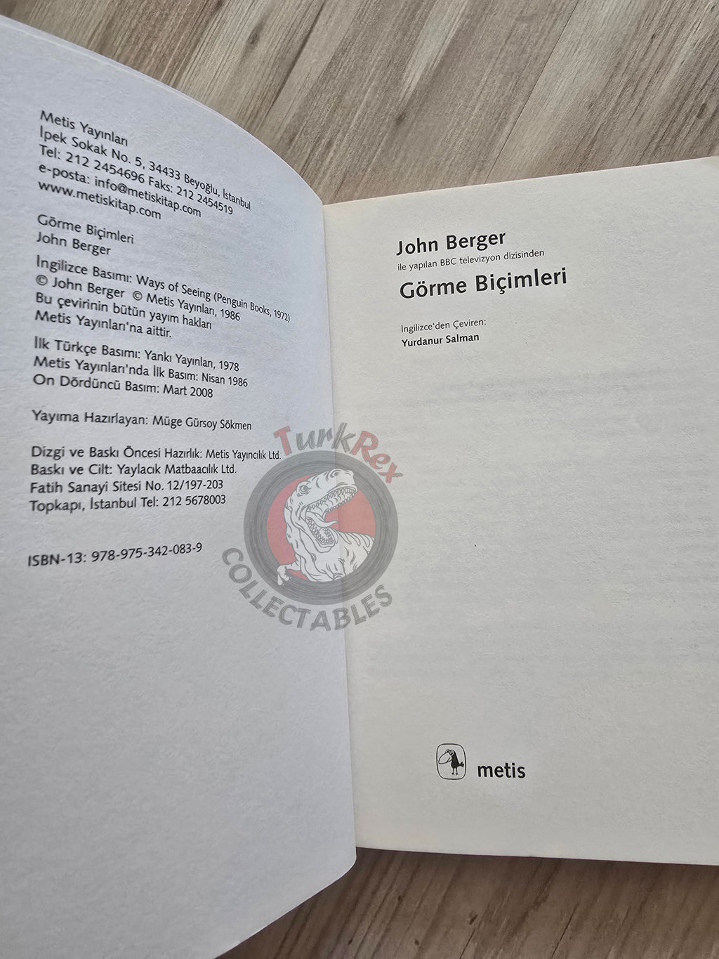 John Berger – Ways of Seeing 2008 Turkish Book Turkey