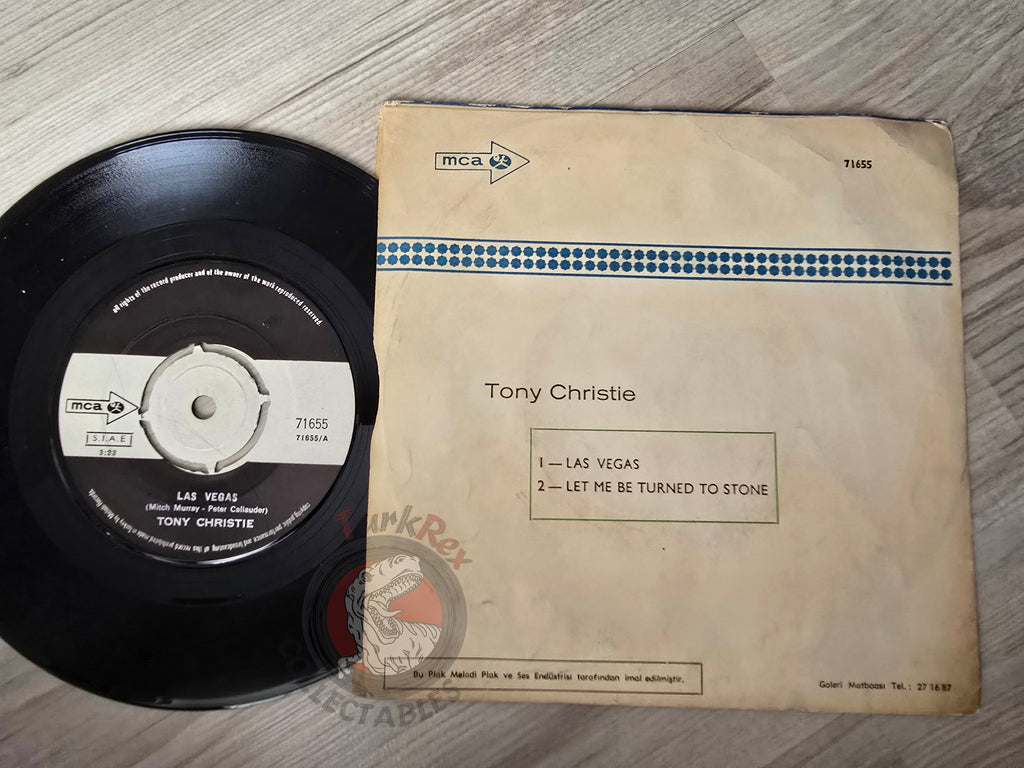 Tony Christie – Las Vegas 7" Turkish Pressing Vinyl Turkey Edition