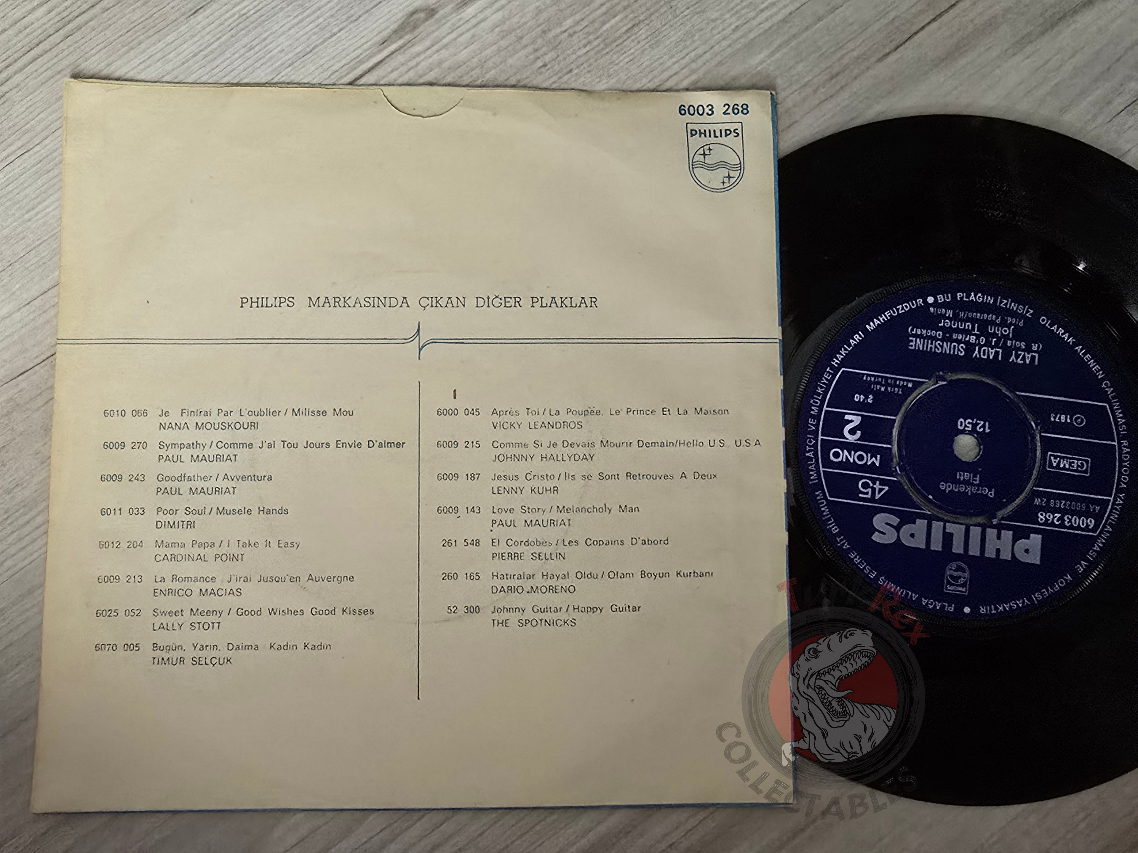 John Tuner – Lover's Rainbow Wonderland 7" Turkish Pressing Vinyl Turkey Edition