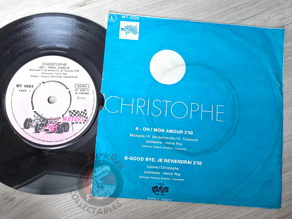 Christophe – Oh ! Mon Amour 7" Turkish Pressing Vinyl Turkey Edition