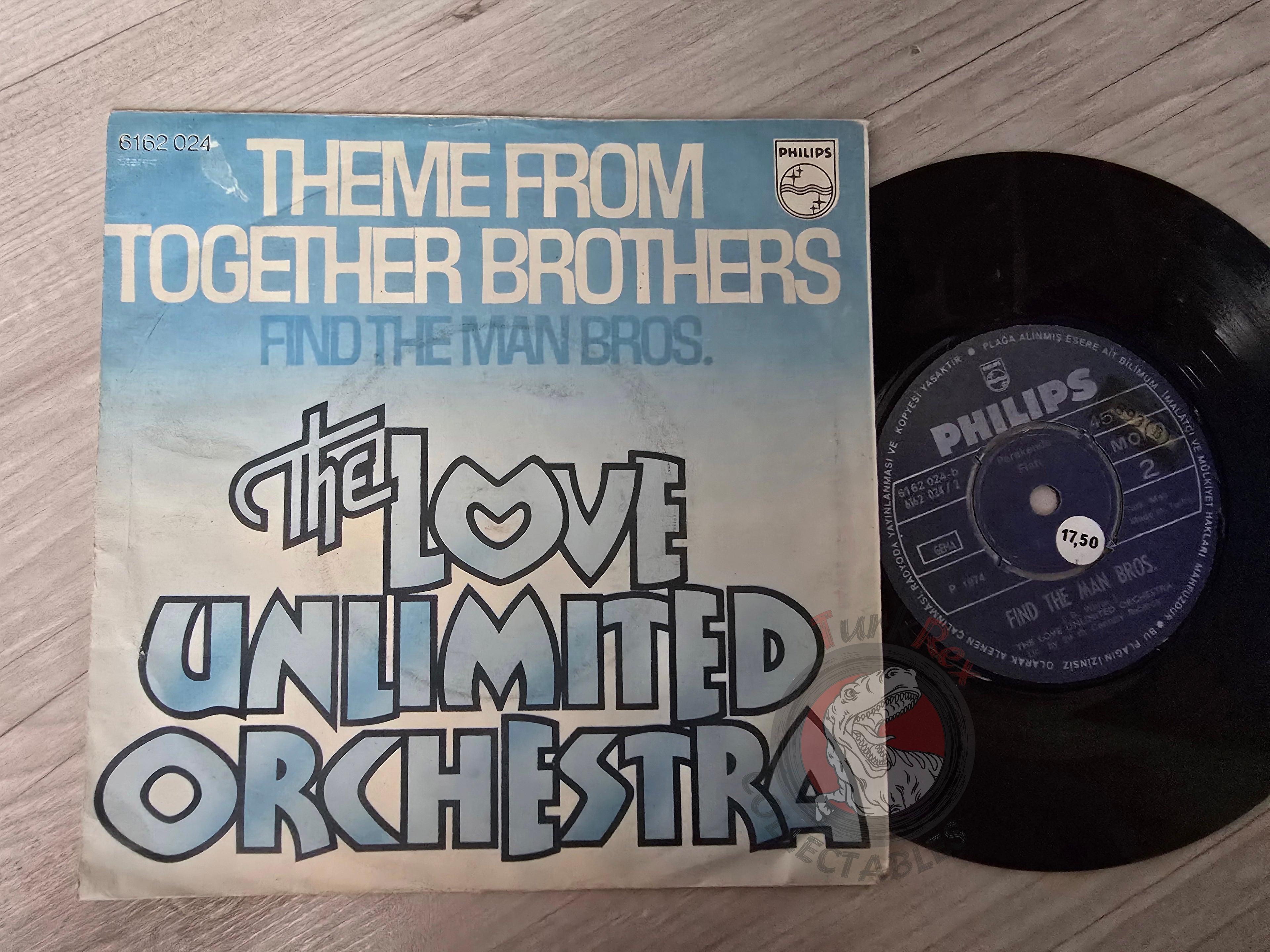 Barry White – Theme From Together Brothers 7" Turkish Pressing Vinyl Turkey Edition Love Unlimited Orchestra
