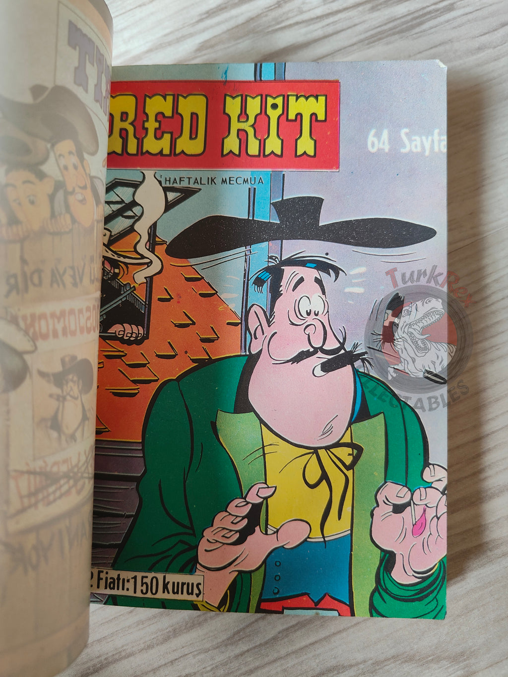 Lucky Luke #8 Contre Joss Jamon 1972 Turkish Comic Turkey Le Vieux Nick Boule et Bill
