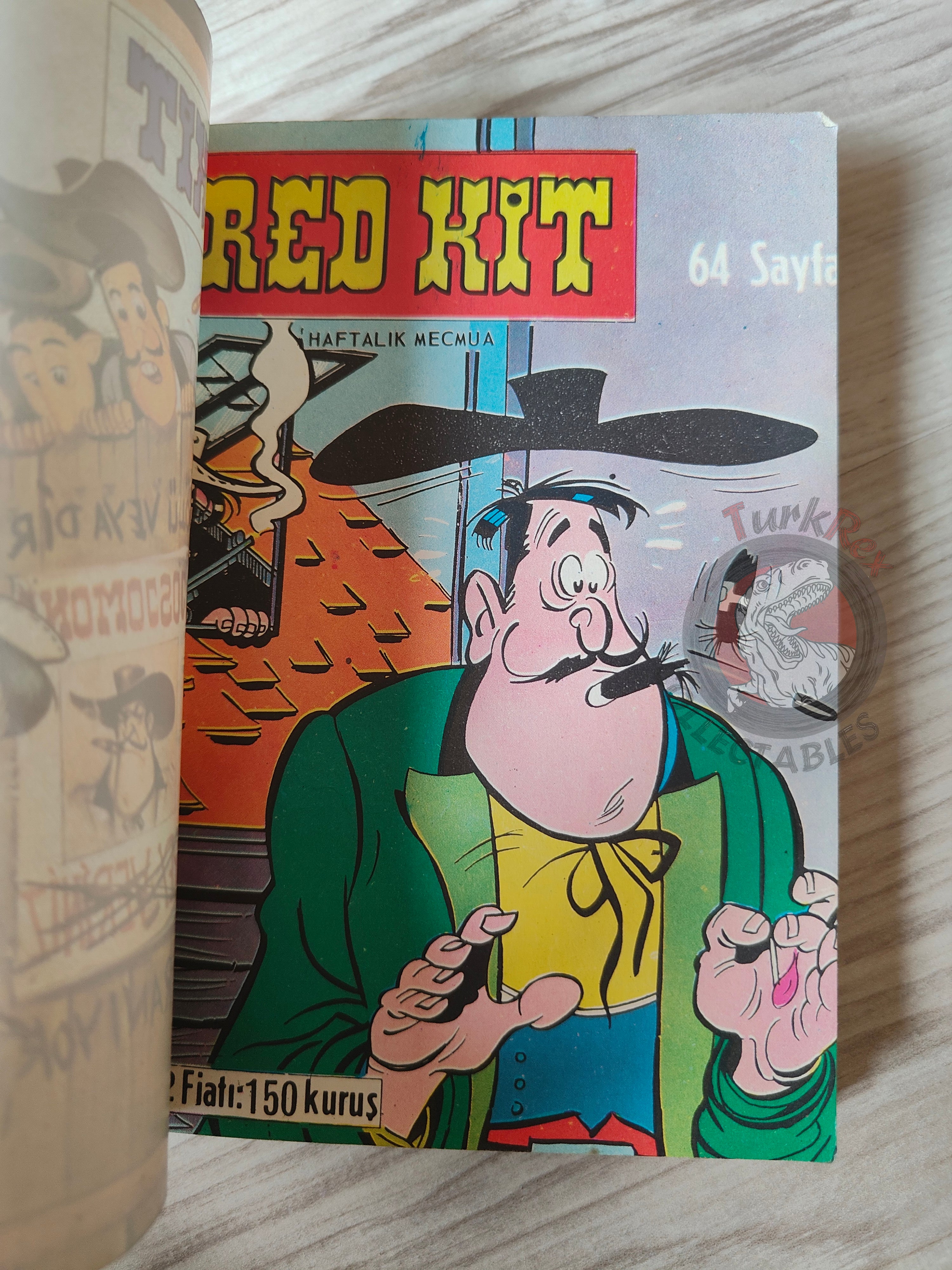 Lucky Luke #8 Contre Joss Jamon 1972 Turkish Comic Turkey Le Vieux Nick Boule et Bill