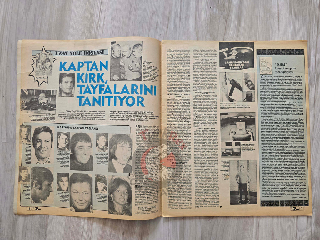 TV'de 7 Gün 1979 Star Trek Turkish Magazine Turkey Diana Rigg Björn Borg