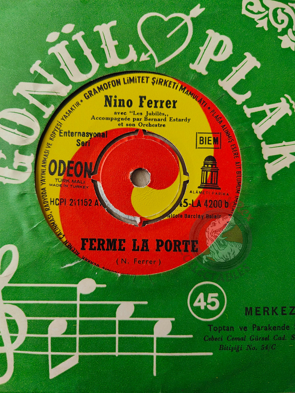 Nino Ferrer – C'est Irreparable 7" Turkish Pressing Vinyl Turkey Edition