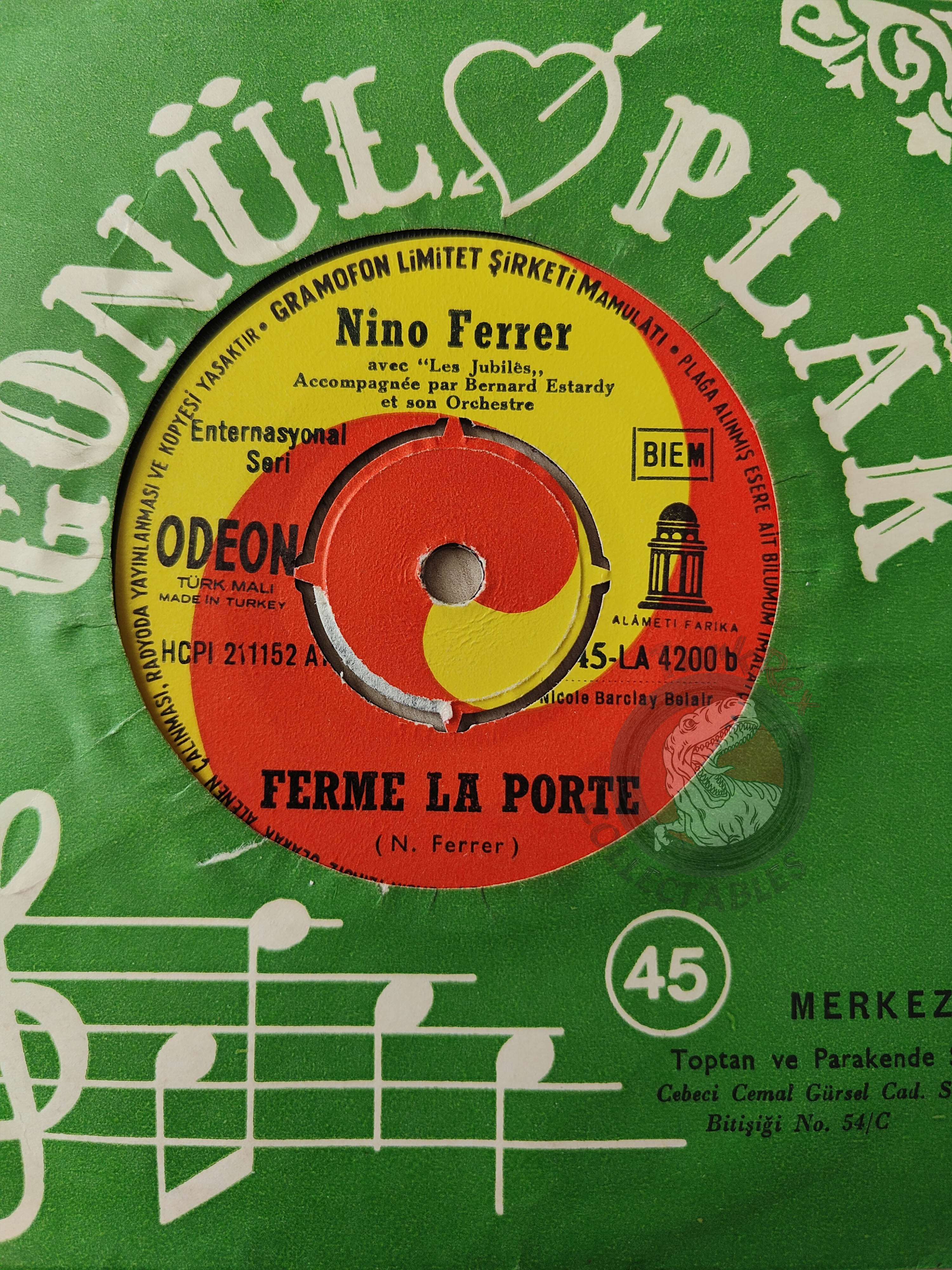 Nino Ferrer – C'est Irreparable 7" Turkish Pressing Vinyl Turkey Edition