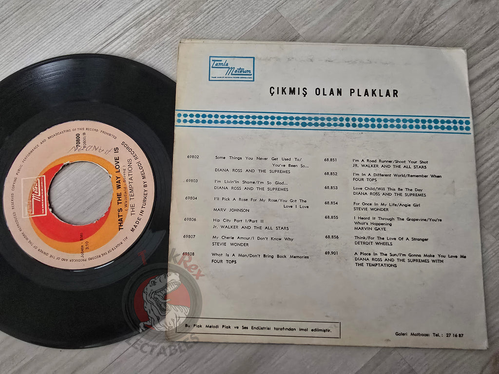 The Temptations – Psychedelic Shack 7" Turkish Pressing Vinyl Turkey Edition