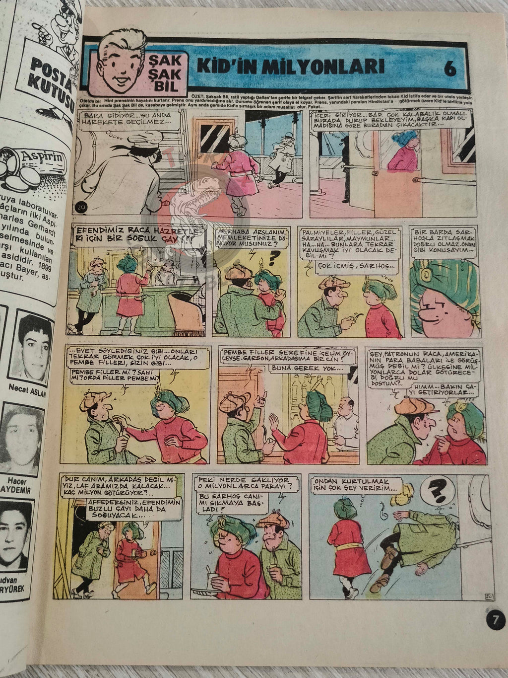 Tercüman Çocuk #48 1983 Turkish Comic Turkey Chick Bill Tounga Ugaki Cubitus