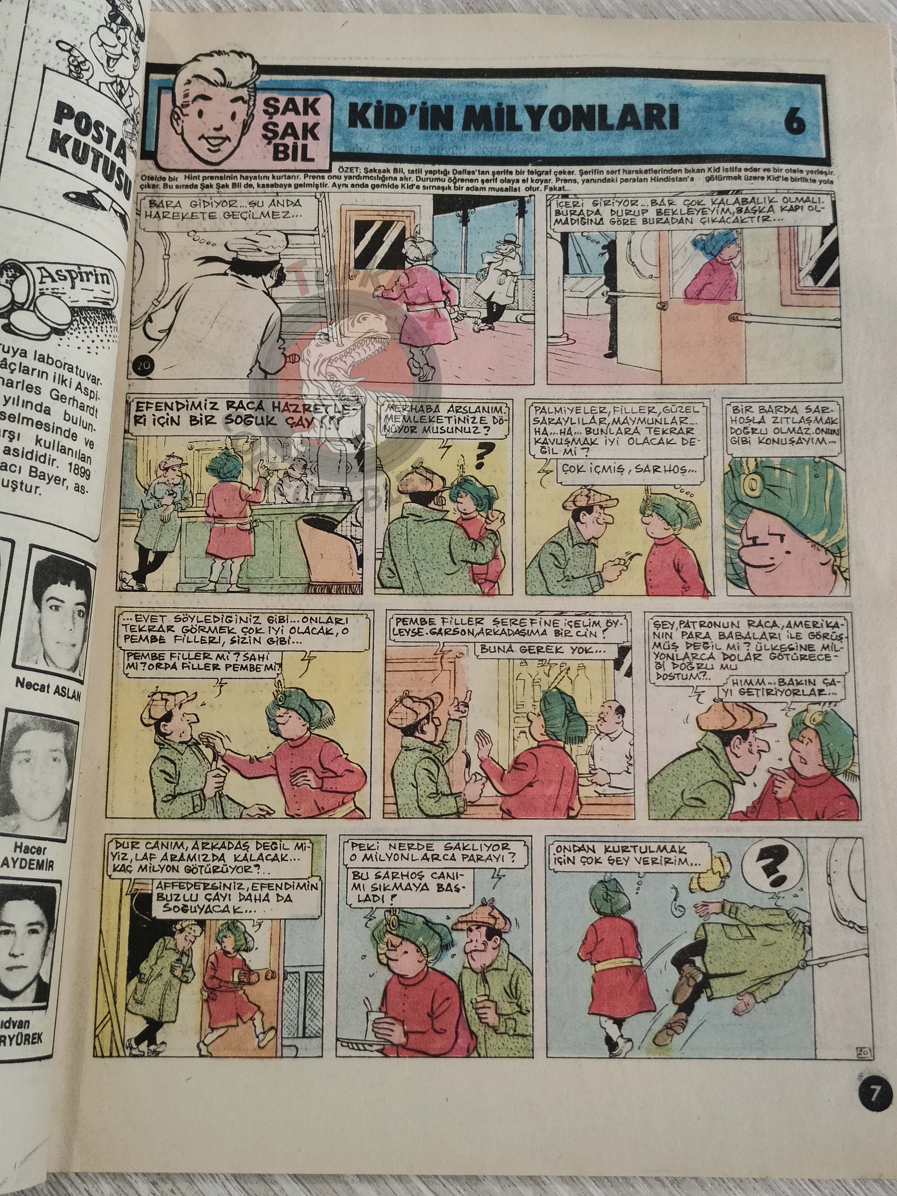 Tercüman Çocuk #48 1983 Turkish Comic Turkey Chick Bill Tounga Ugaki Cubitus