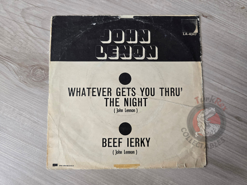 John Lennon – Whatever Gets You Thru' The Night 7" Turkish Pressing Cover Only Turkey Edition