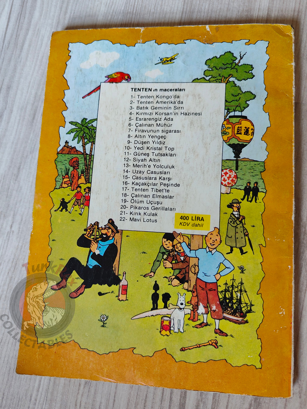 Tintin – The Crab with the Golden Claws mid 1980s Turkish Edition Comic Turkey 2