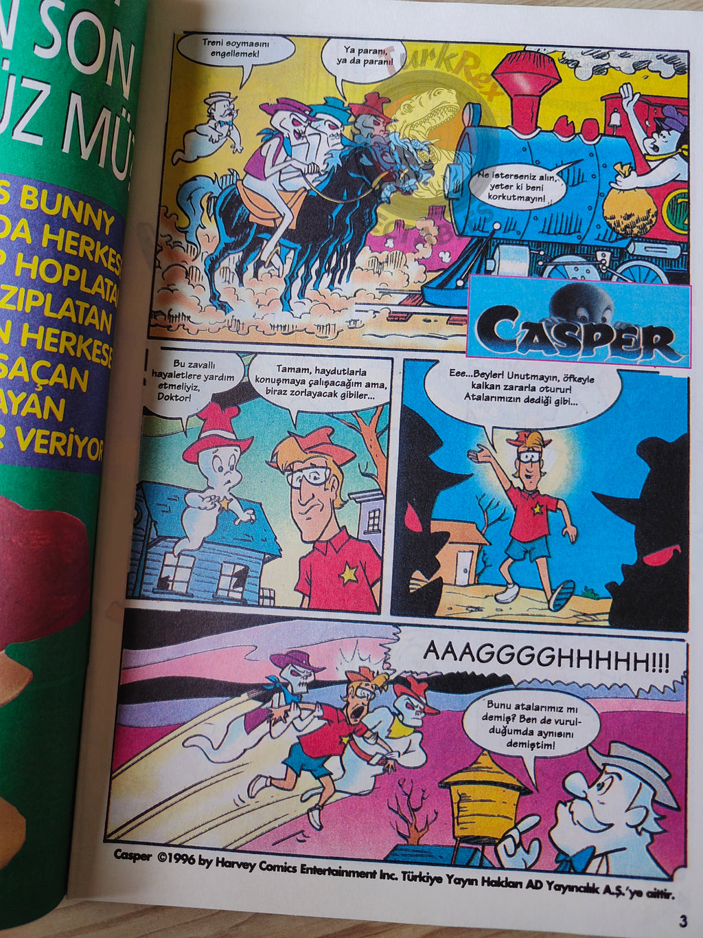 Casper the Friendly Ghost – Issue #6 1996 Turkish Comic Turkey