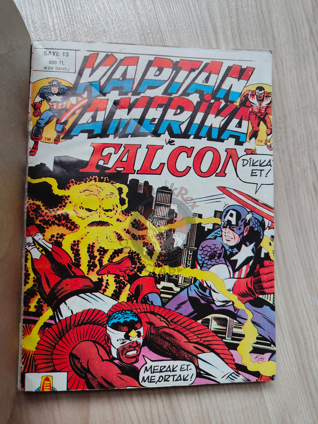 Captain America – Volume 7 1989 Turkish Comic Turkey Falcon