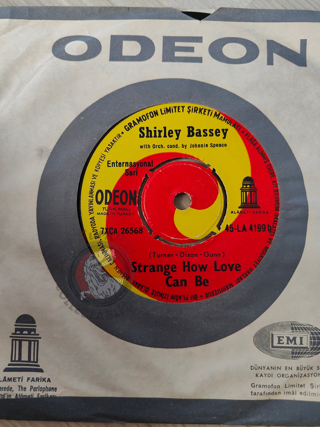 Shirley Bassey – Goldfinger 7" Turkish Pressing Vinyl Turkey Edition