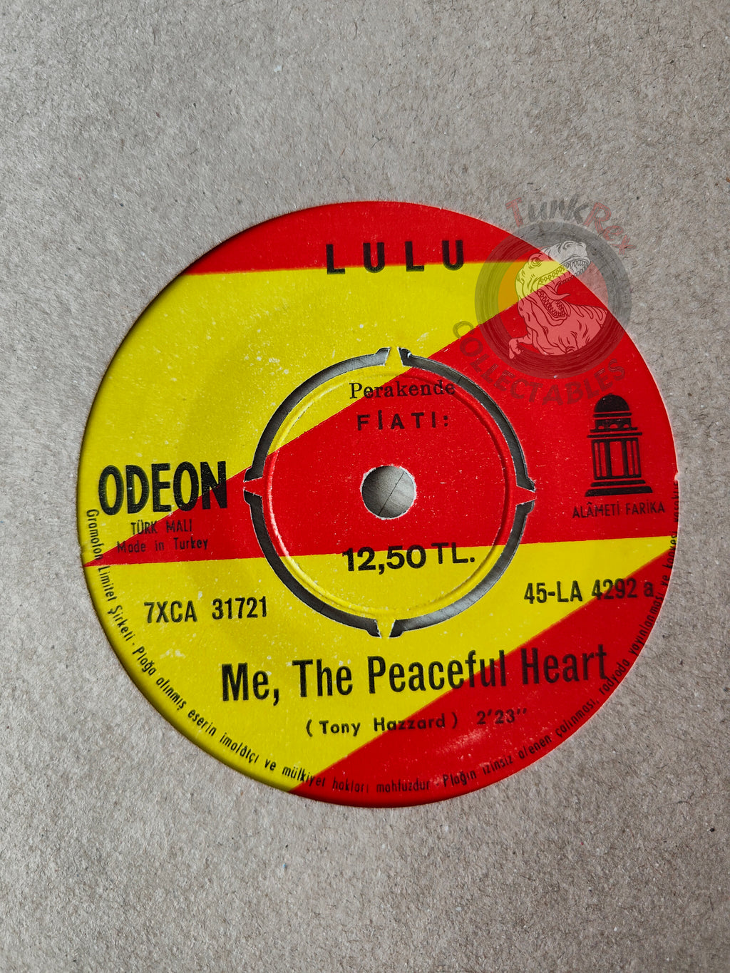 Lulu – Me, The Peaceful Heart 7" Turkish Pressing Vinyl Turkey Edition