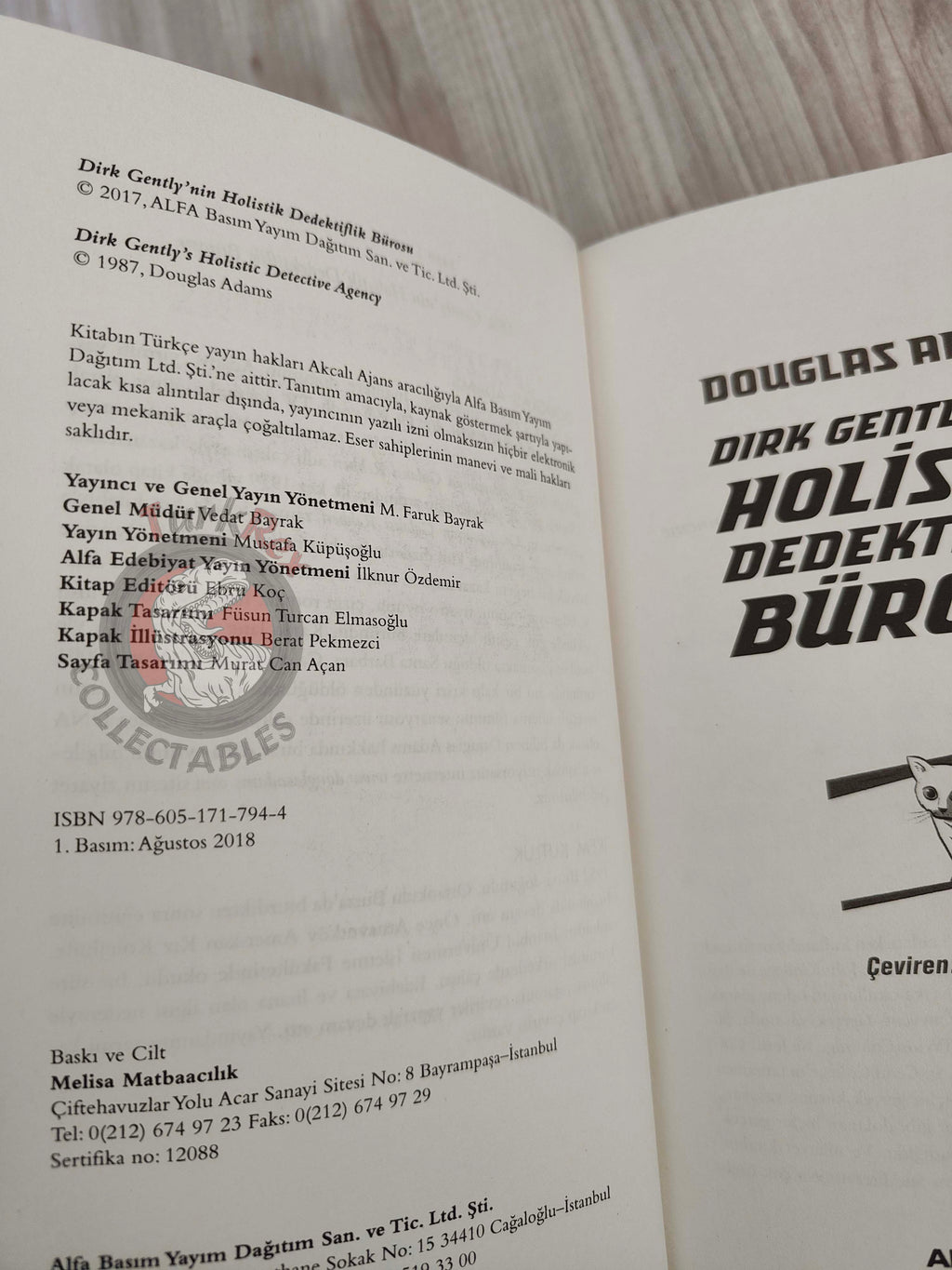 Douglas Adams – Dirk Gently’s Holistic Detective Agency 2018 Turkish Book Turkey