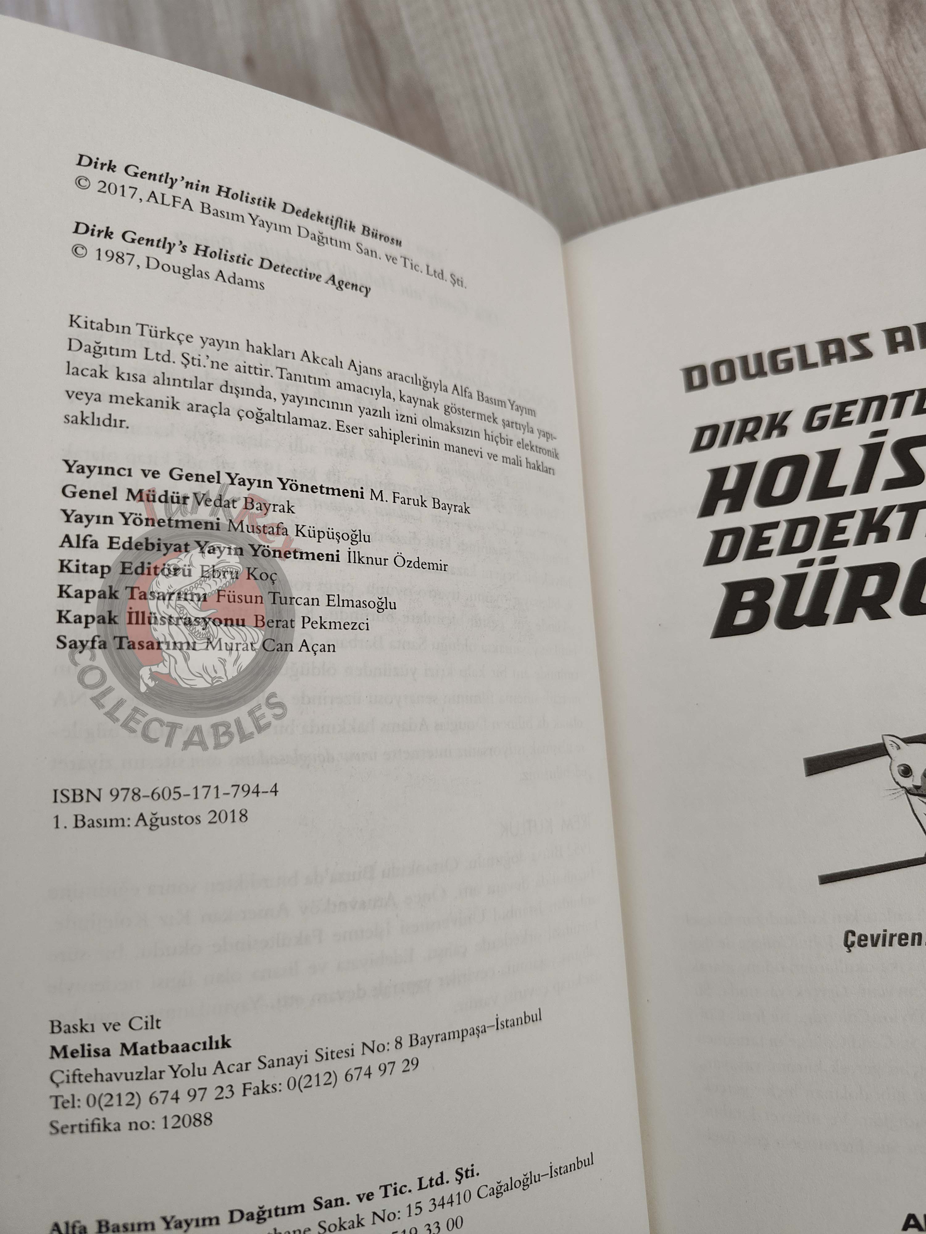 Douglas Adams – Dirk Gently’s Holistic Detective Agency 2018 Turkish Book Turkey