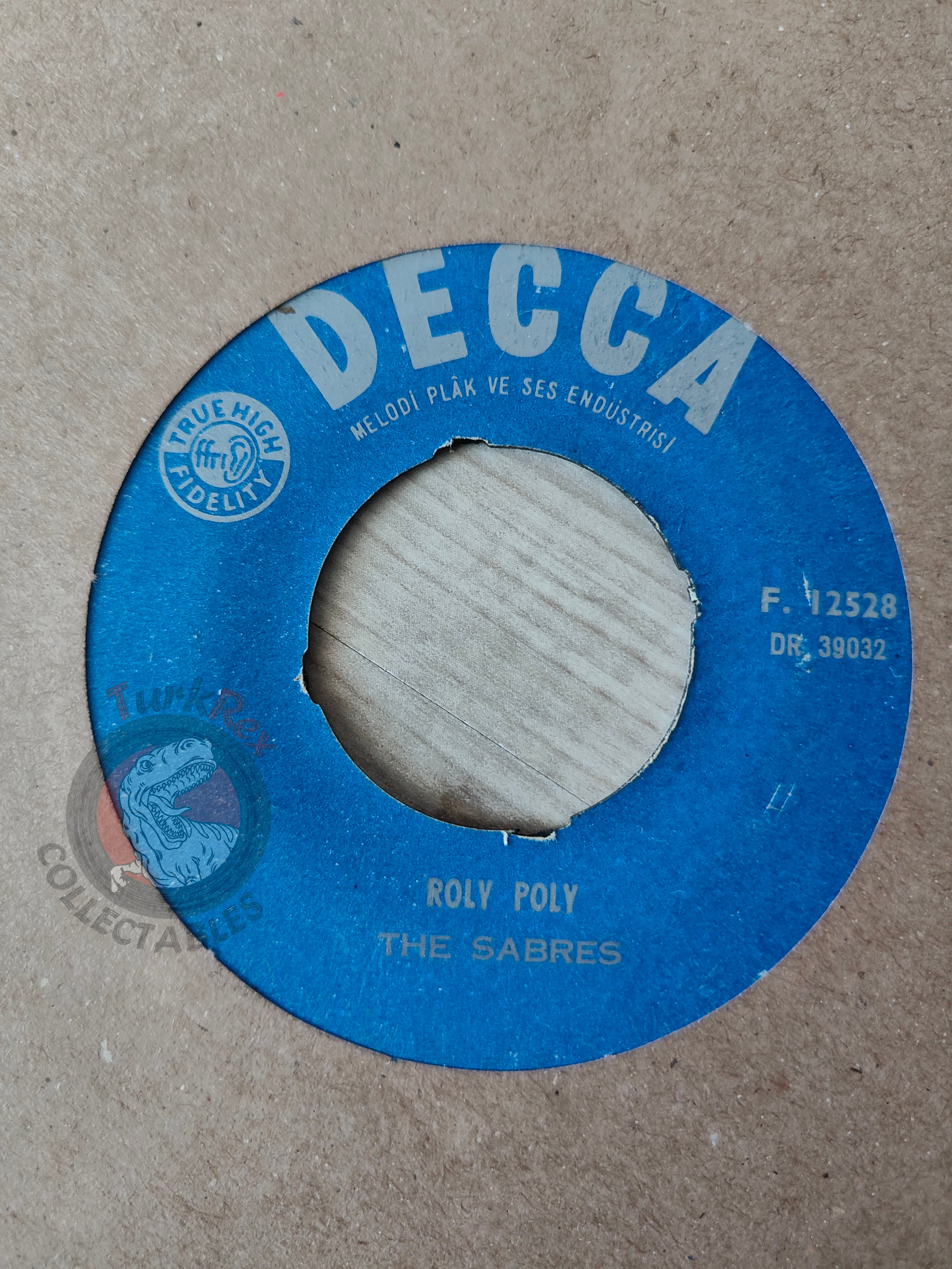 The Sabres – Roly Poly 7" Turkish Pressing Vinyl Turkey Edition