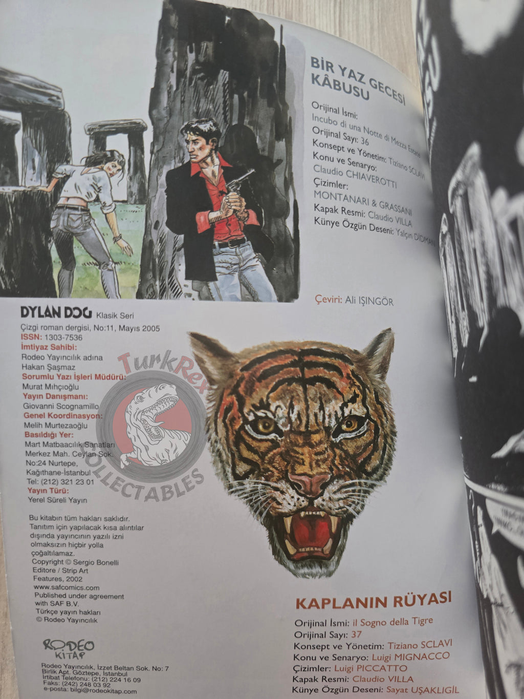 Dylan Dog #11 2005 Turkish Comic Turkey Incubo di una notte #36 #37