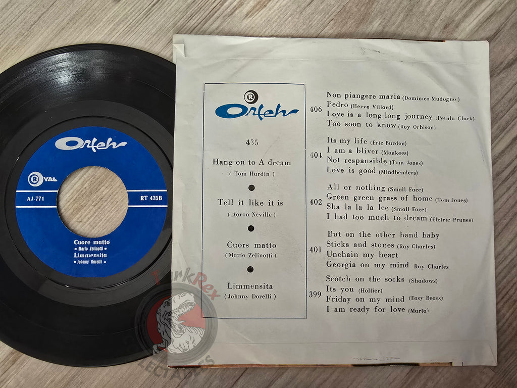 Tim Hardin / Aaron Neville / Mario Zelinotti / Johnny Dorelli  7" Iran Pressing Vinyl Iranian Edition