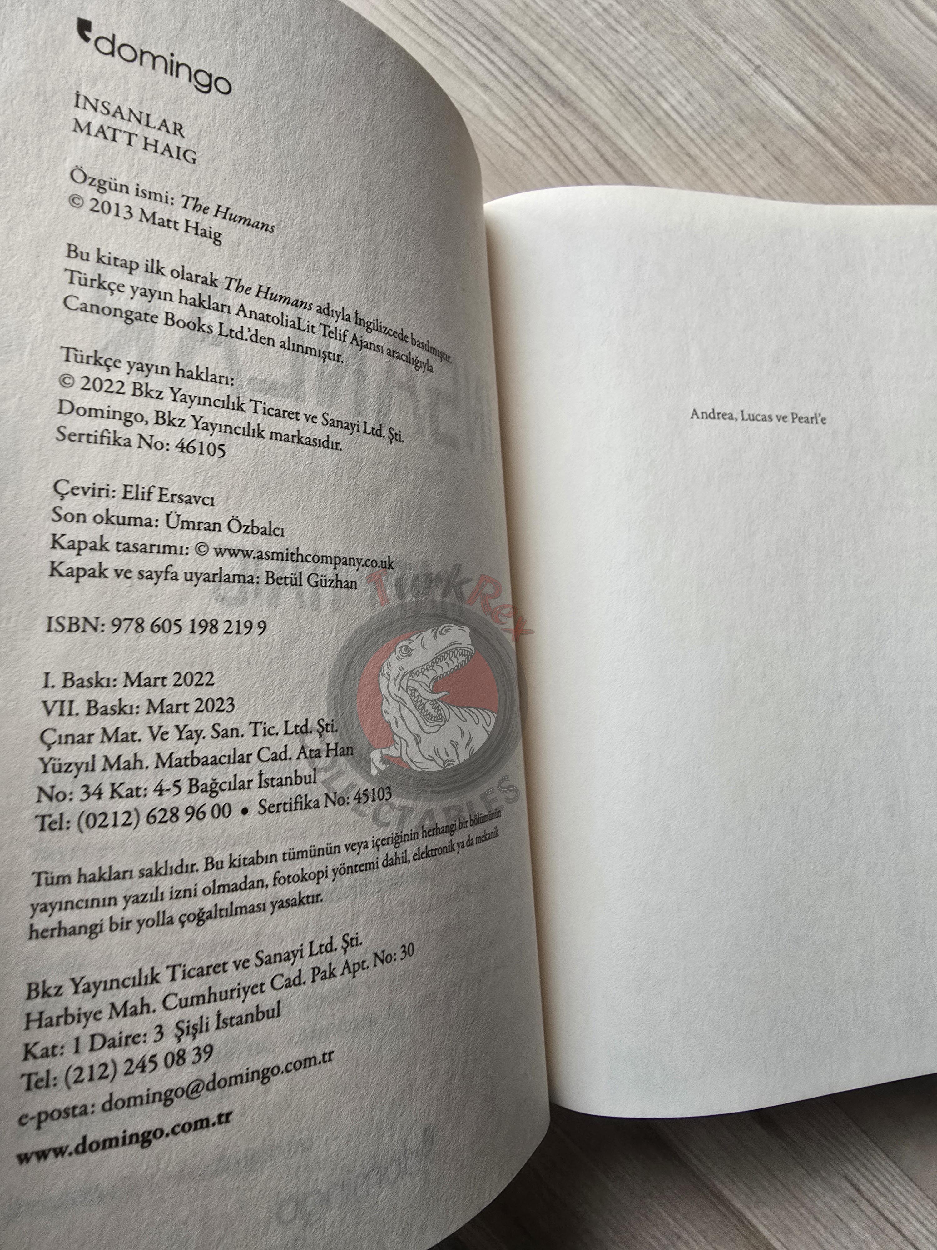 Matt Haig – The Humans 2023 Turkish Book Turkey