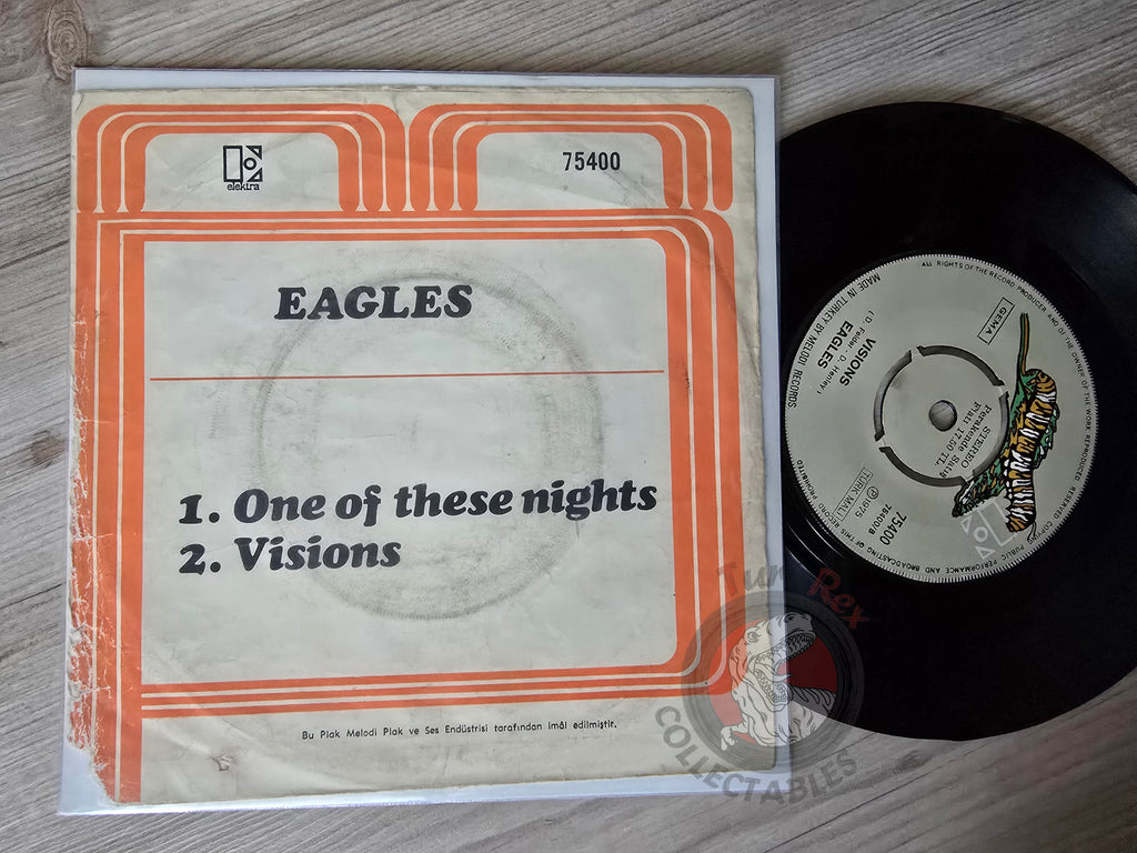 Eagles – One Of These Nights 7" Turkish Pressing Vinyl Turkey Edition