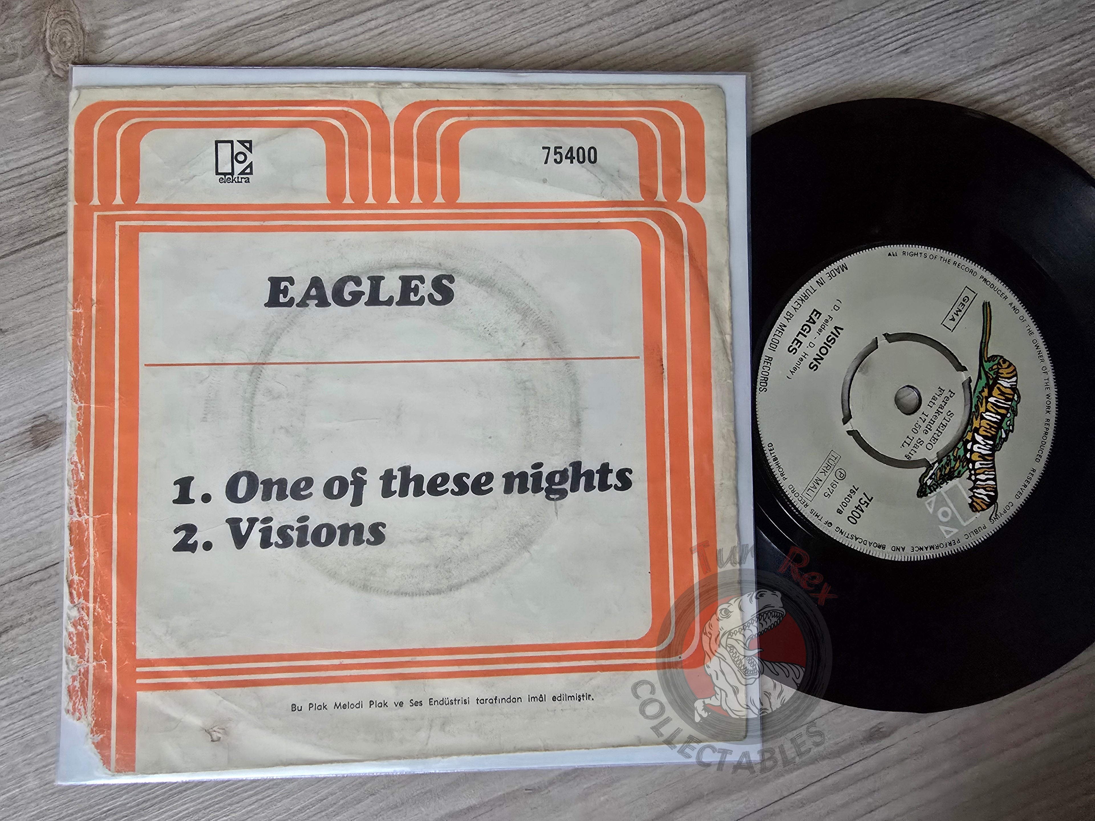 Eagles – One Of These Nights 7" Turkish Pressing Vinyl Turkey Edition