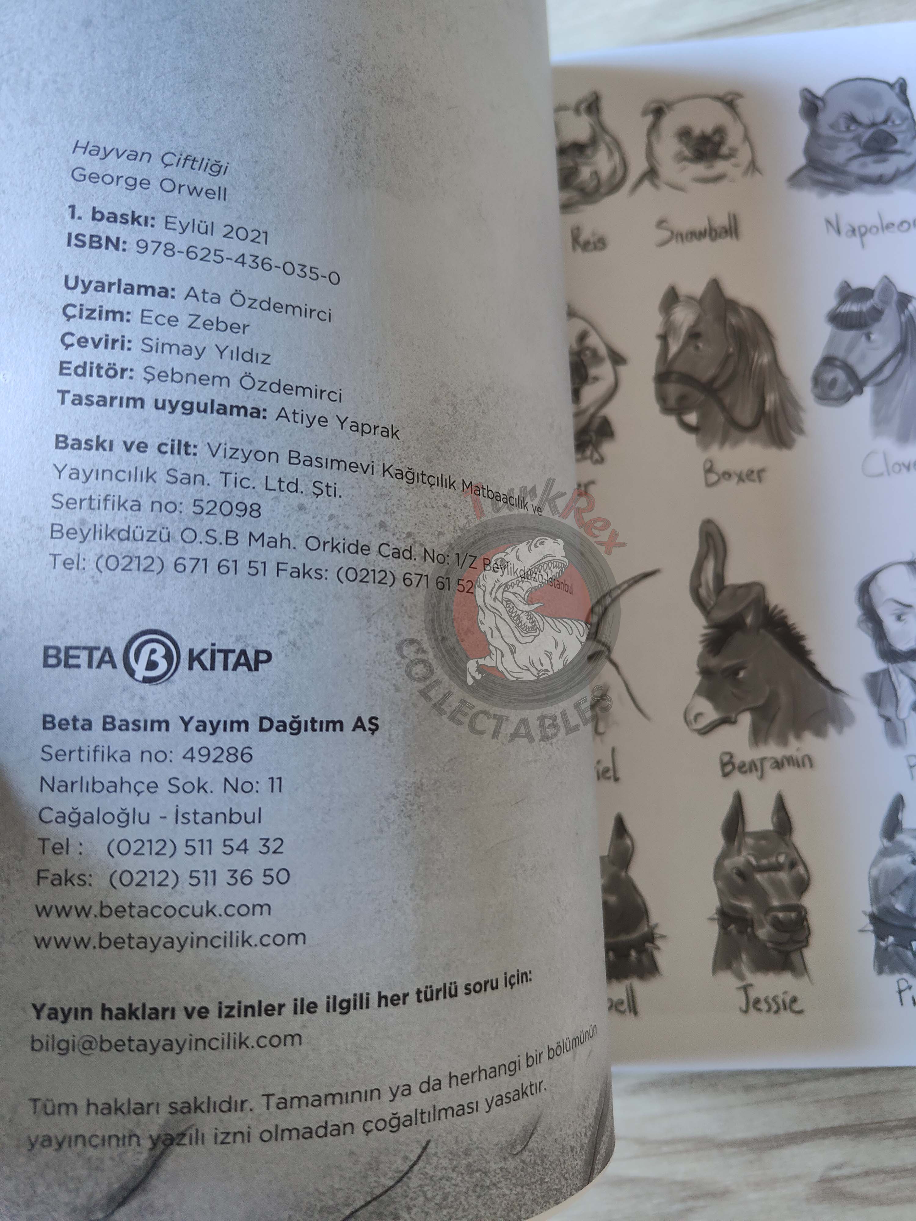 George Orwell - Animal Farm Turkish Comic Turkey Unique Drawings