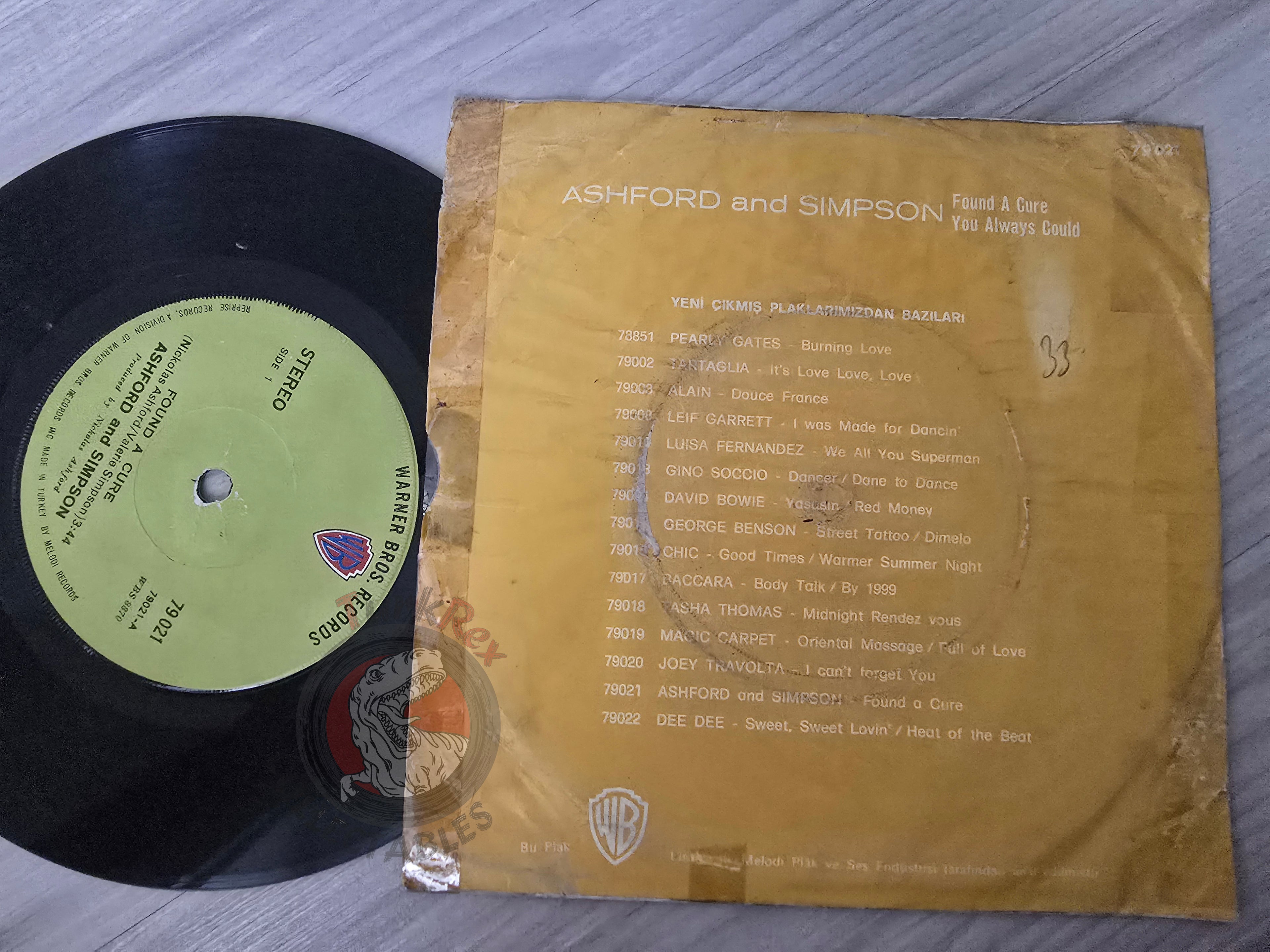 Ashford And Simpson – Found A Cure 7" Turkish Pressing Vinyl Turkey Edition