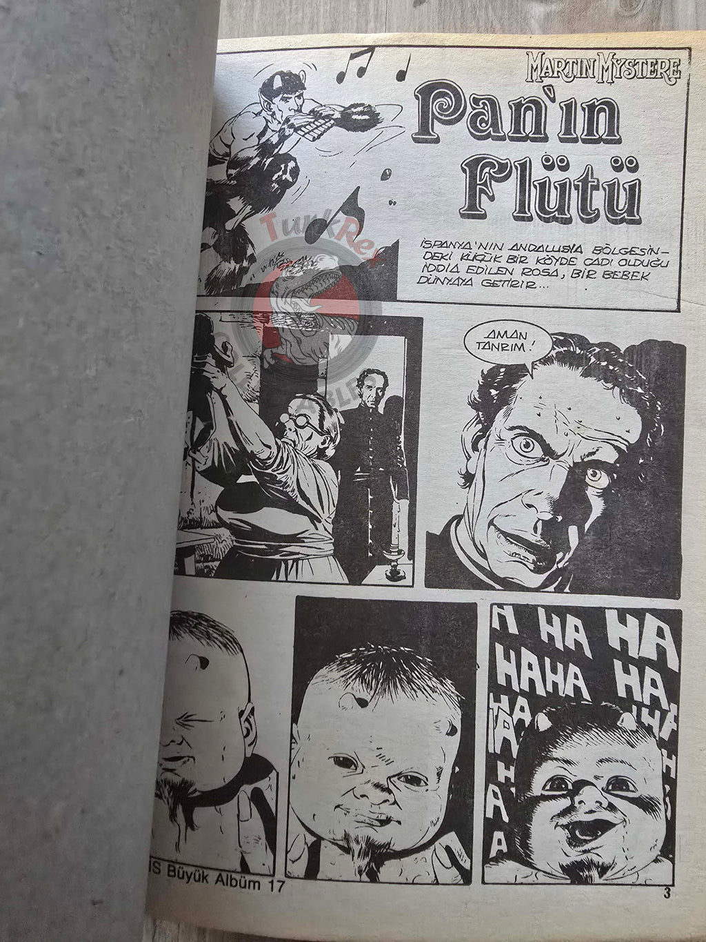 Martin Mystère #17 Il Flauto di Pan 80s Turkish Comic Turkey #39 #53