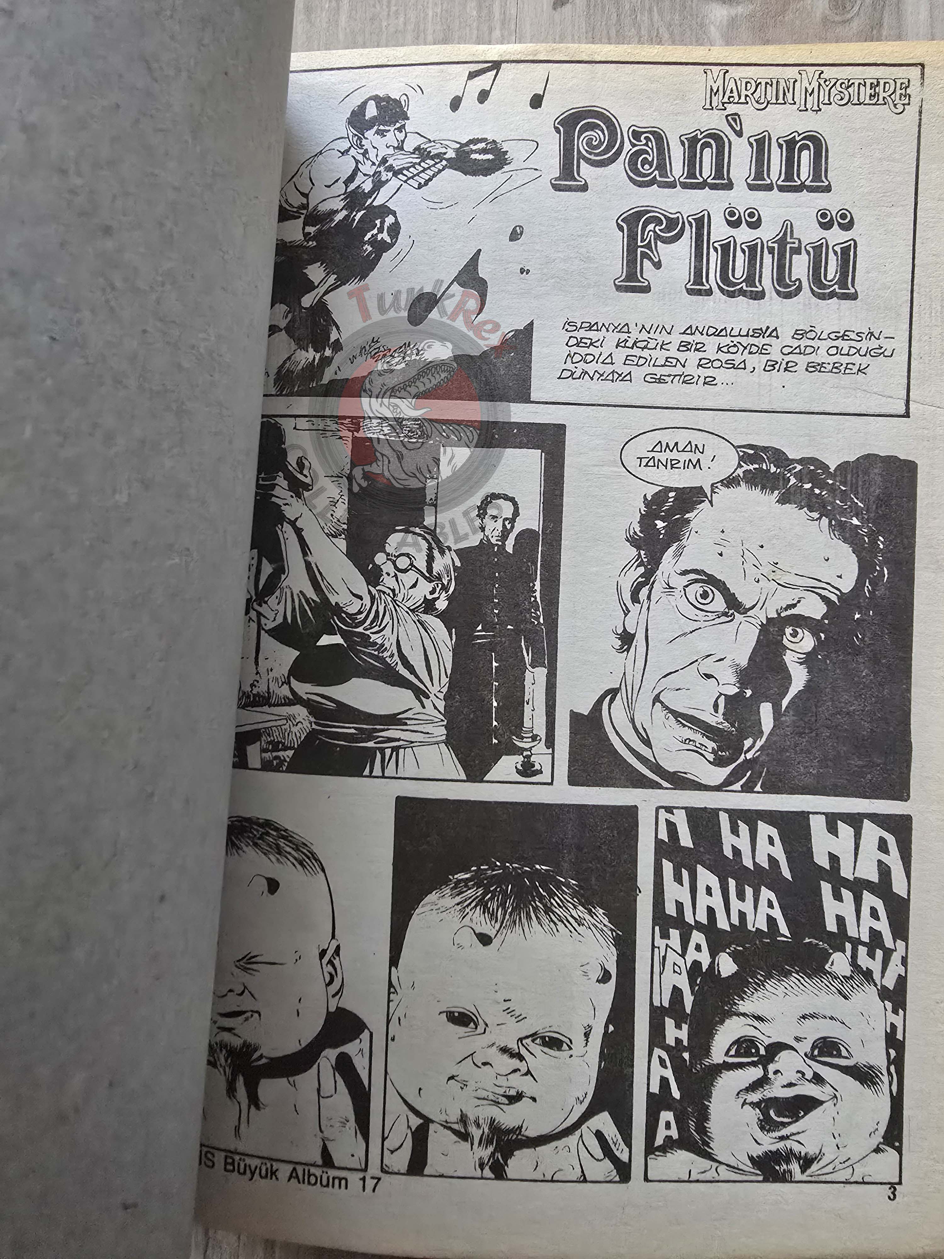 Martin Mystère #17 Il Flauto di Pan 80s Turkish Comic Turkey #39 #53