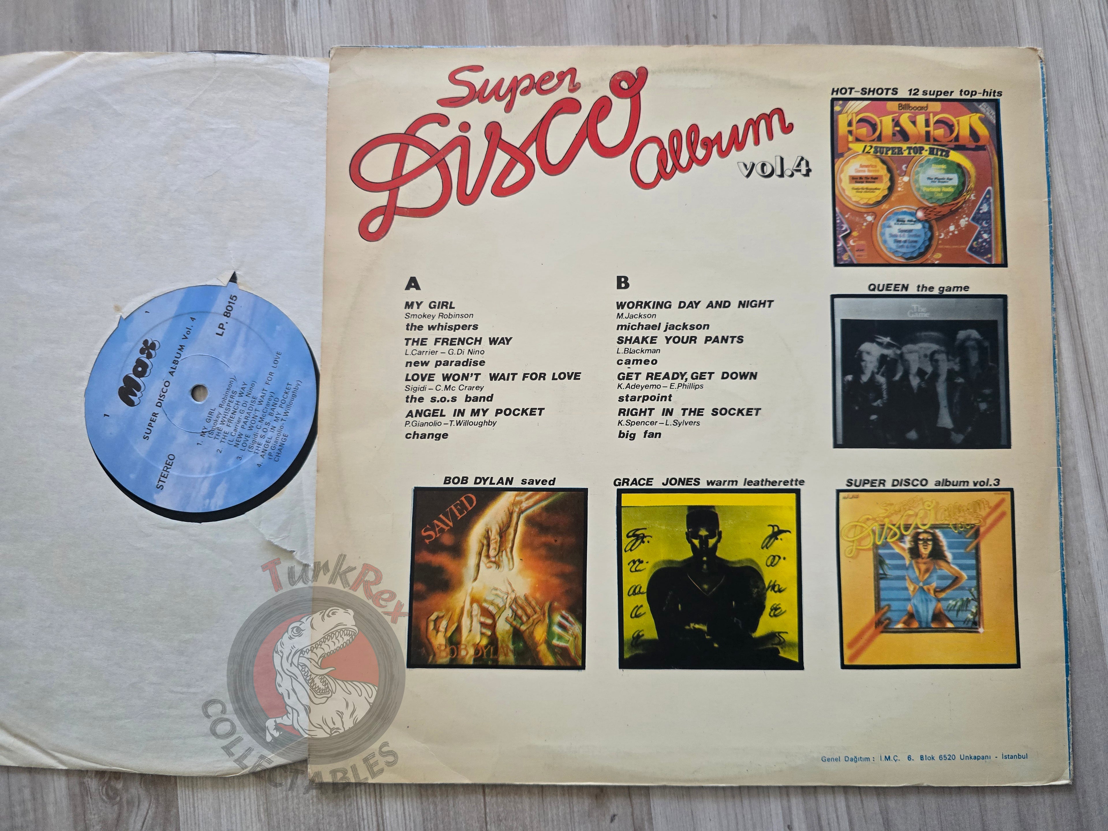 Various – Super Disco Album Vol. 4 Turkish Pressing Vinyl Turkey Edition Michael Jackson