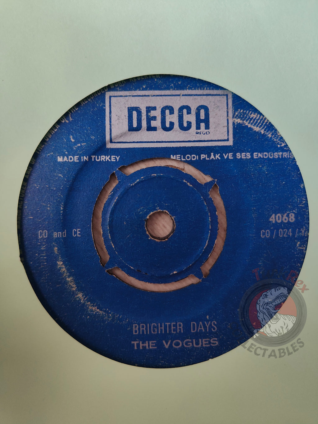 The Vogues – Lovers Of The World Unite 7" Turkish Pressing Vinyl Turkey Edition
