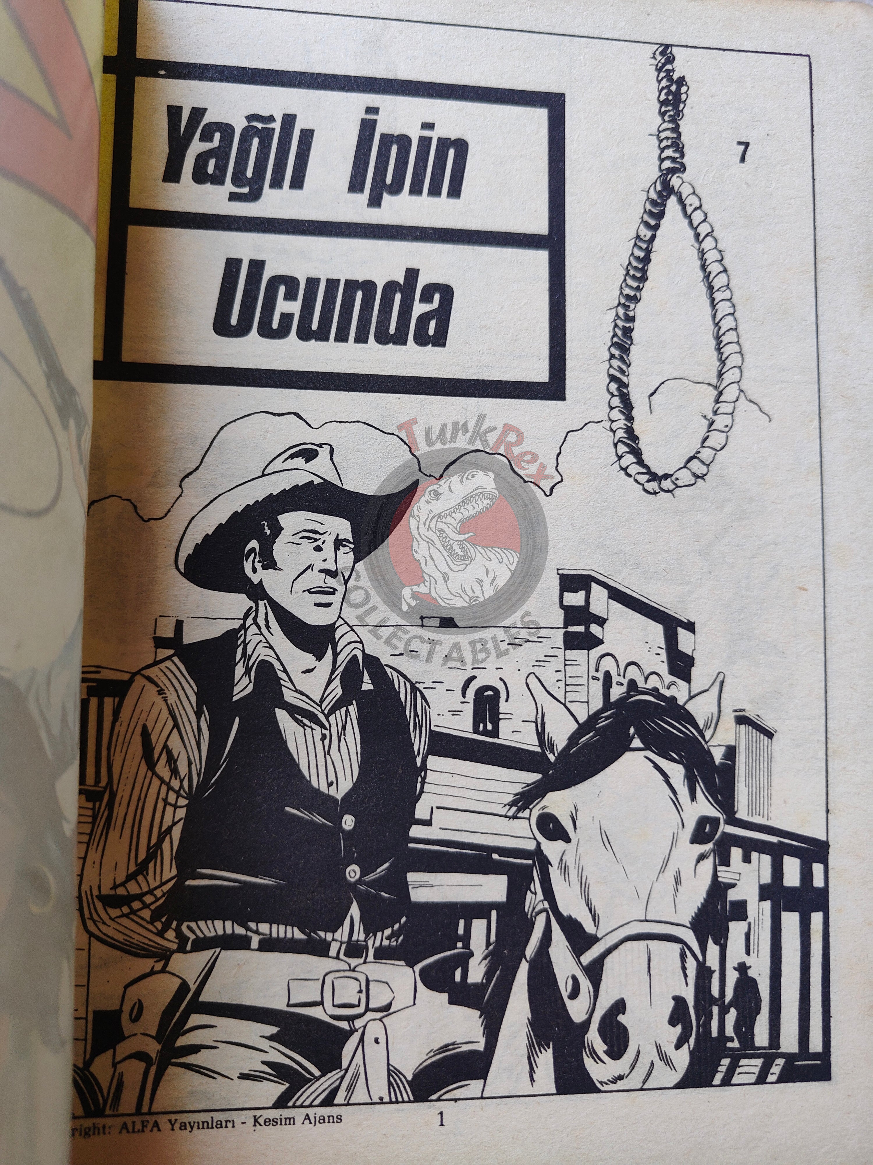 Zorro #7 1980s Turkish Comic Turkey Il Segno di Zorro