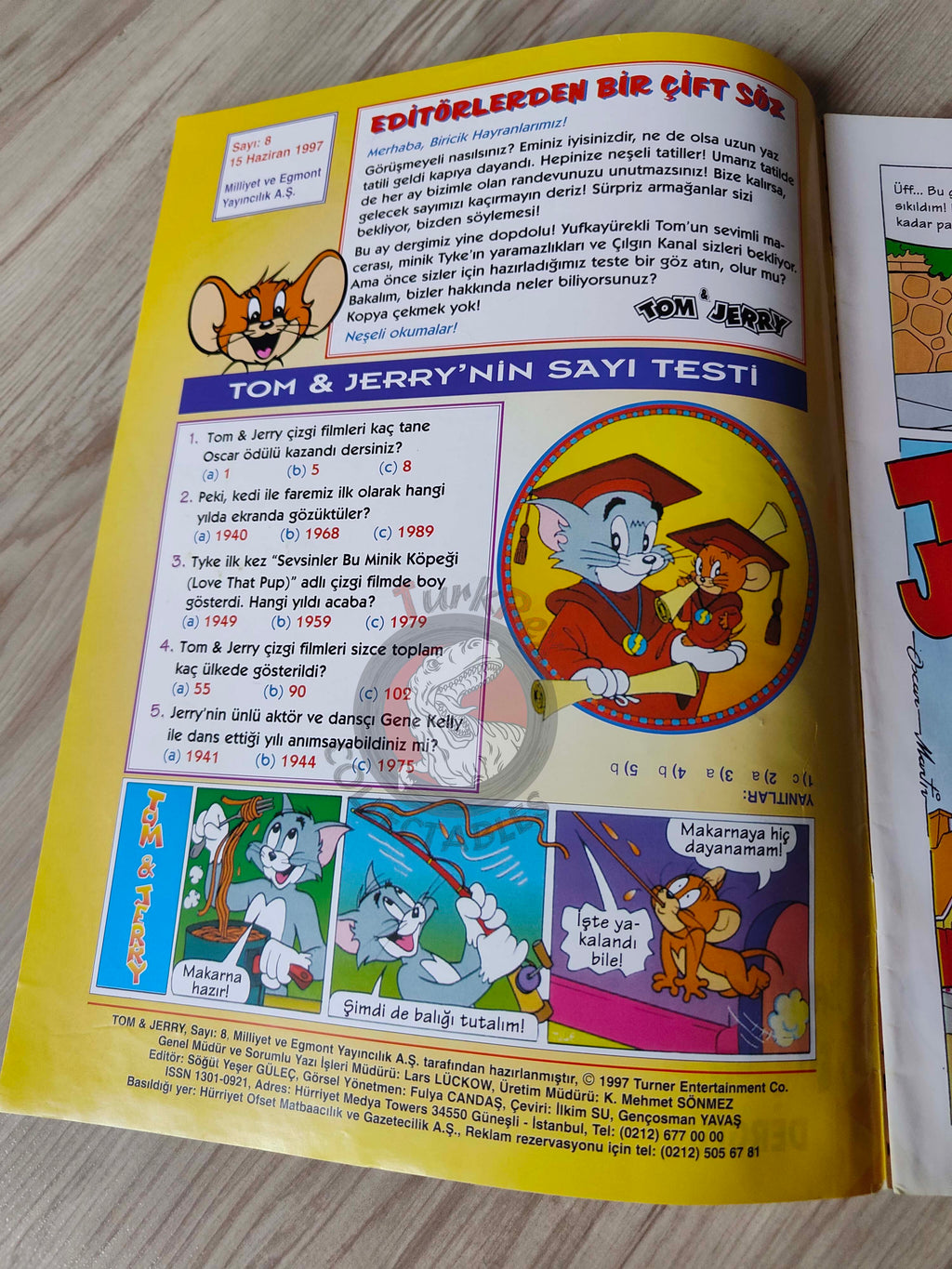 Tom & Jerry Magazine #8 1997 Turkish Comic Turkey Spike and Tyke