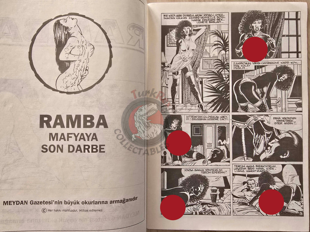 Ramba #4 1994 La speranza delusa #6 Turkish Comic Turkey Eros Comix Erotic