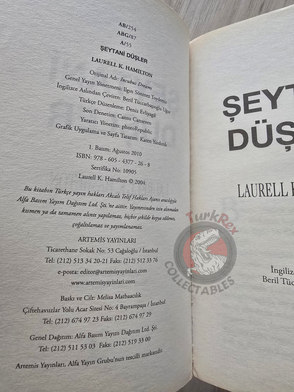 Laurell K. Hamilton – Incubus Dreams 2010 1st Turkish Book Turkey Anita Blake: Vampire Hunter