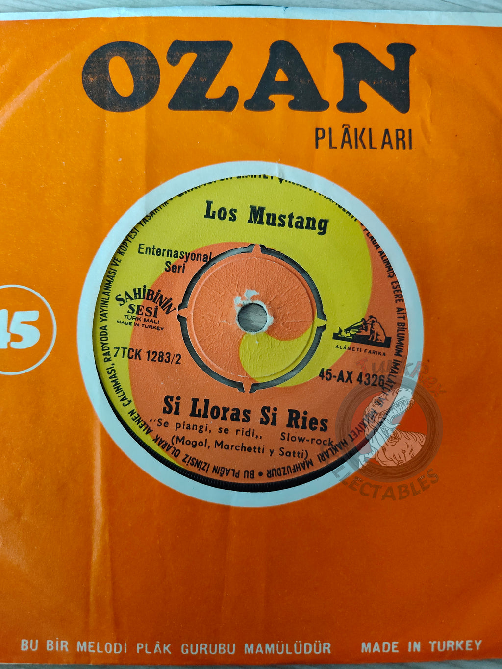 Los Mustang – Mi Vida Ma Vie 7" Turkish Pressing Vinyl Turkey Edition